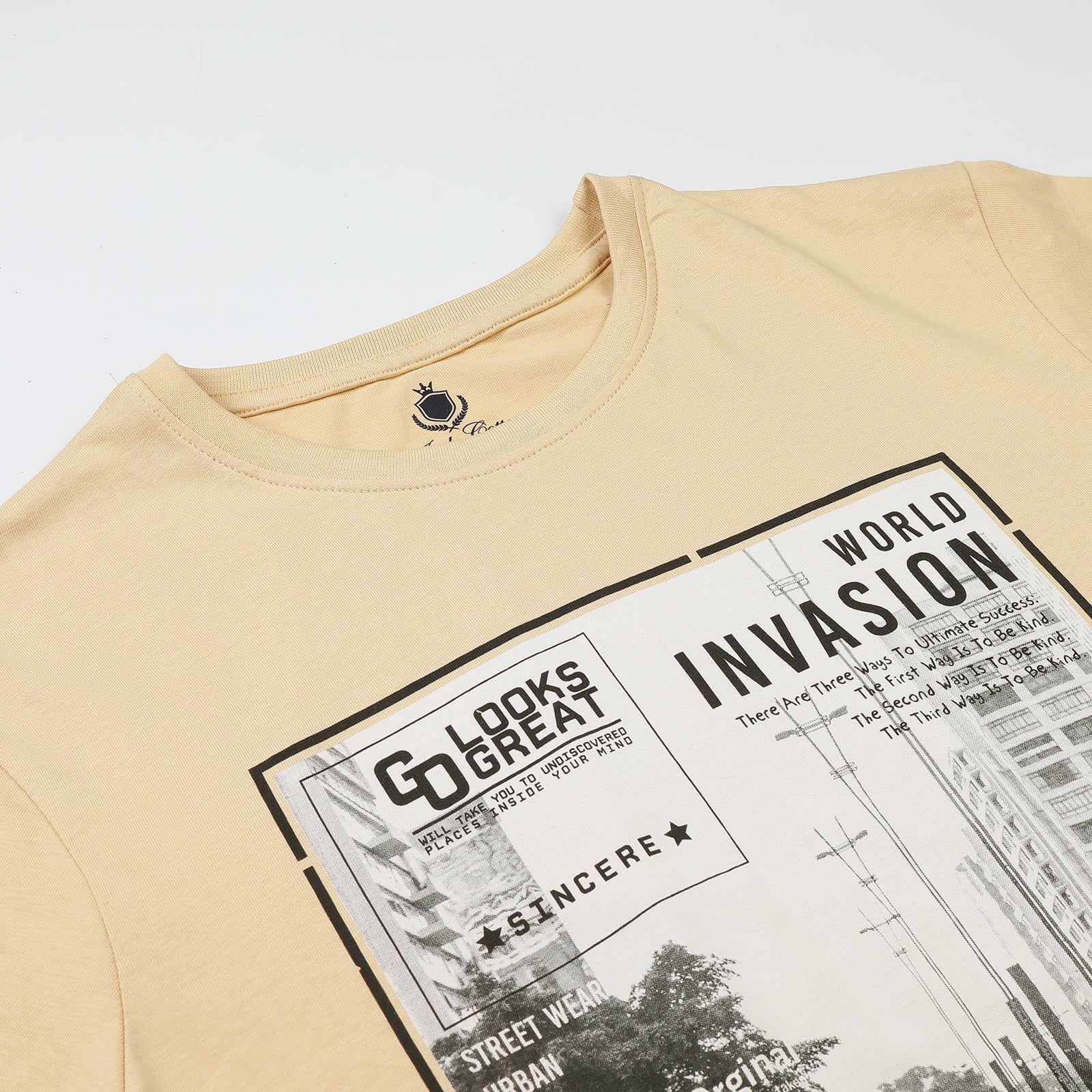 Indo Cotton Men's Crew Neck T-Shirt
