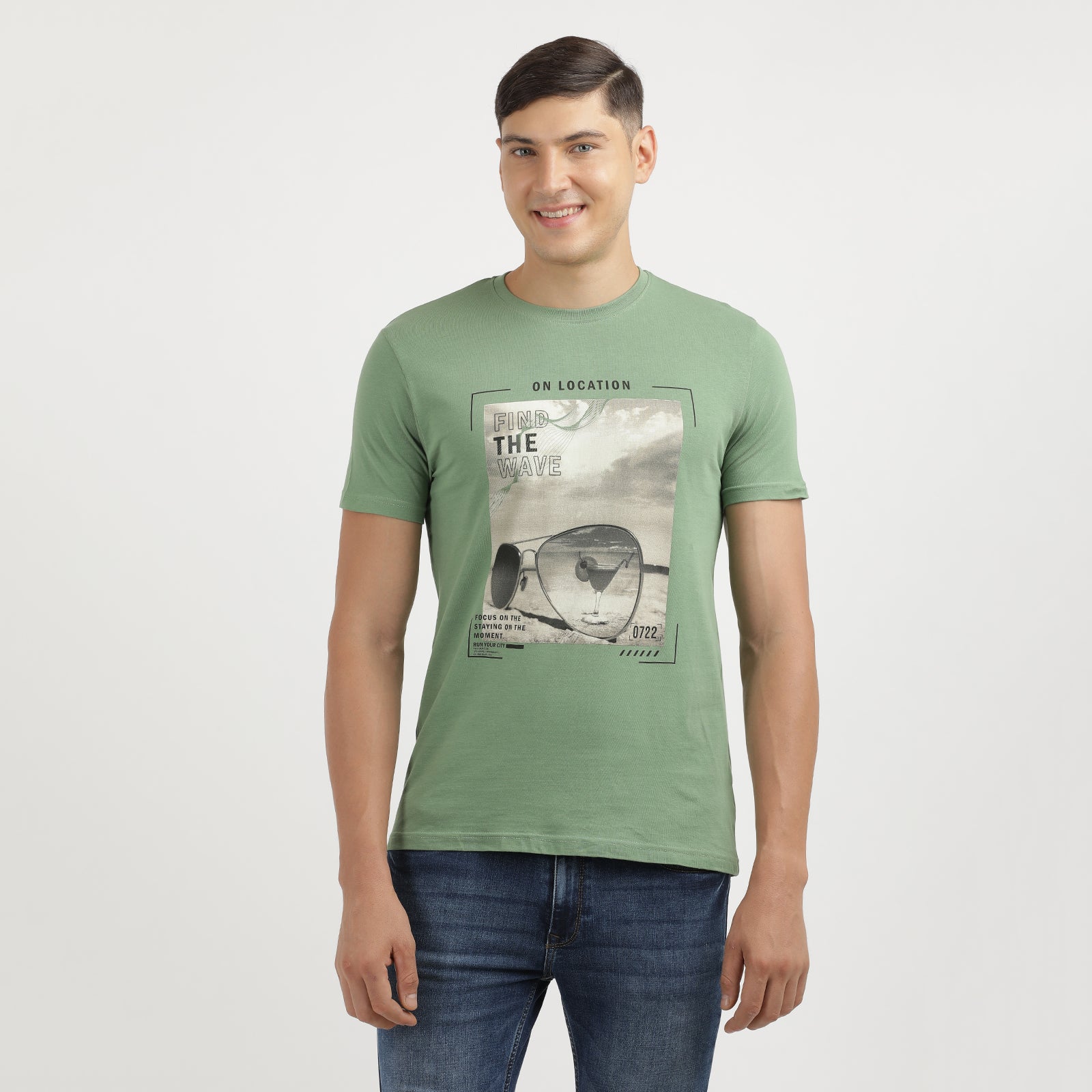 Indo Cotton Men's Crew Neck T-Shirt
