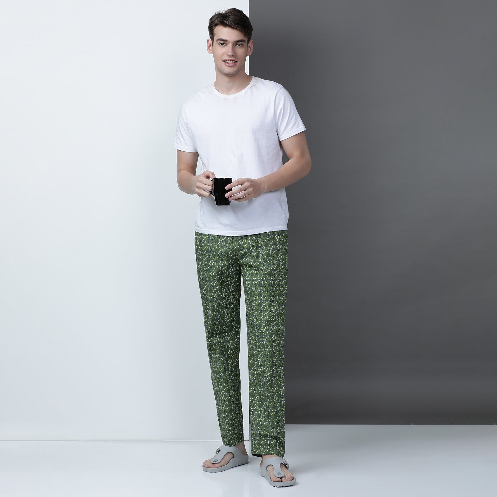 Green Printed Lounge Pant
