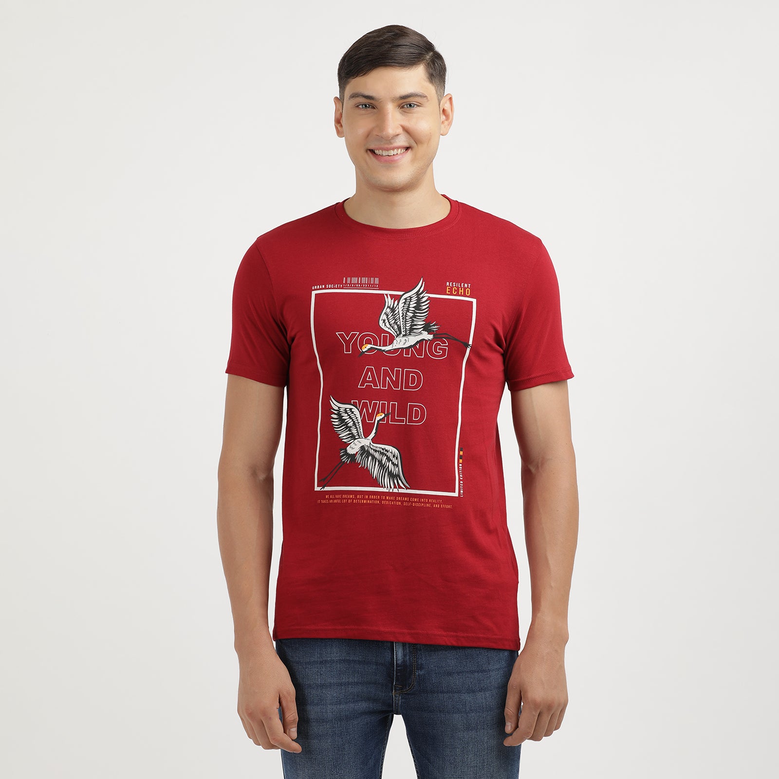 Indo Cotton Men's Crew Neck T-Shirt