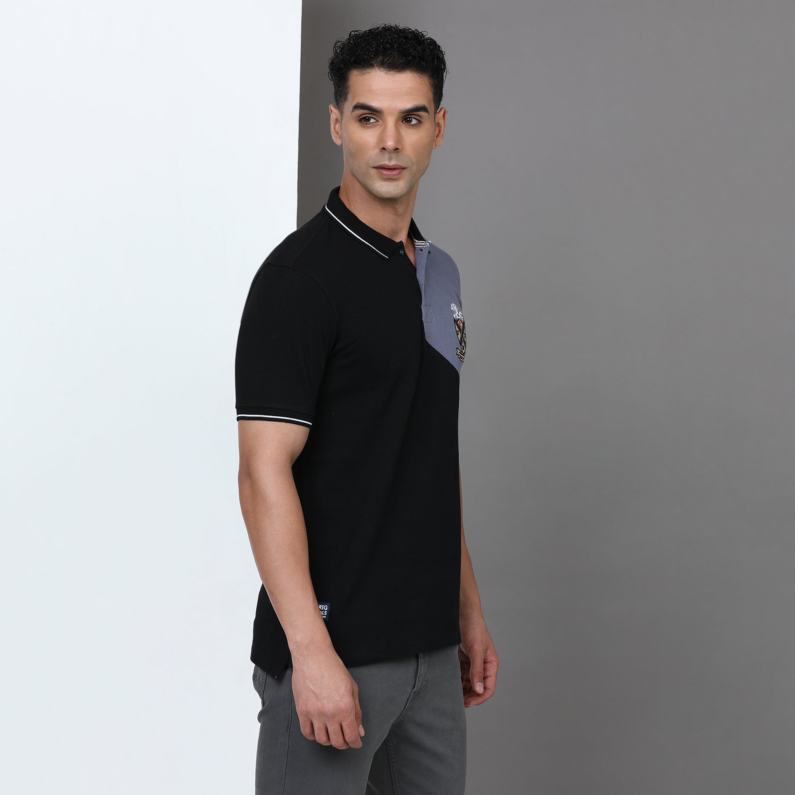 Slim Fit Cut & Sew Polo T-Shirt