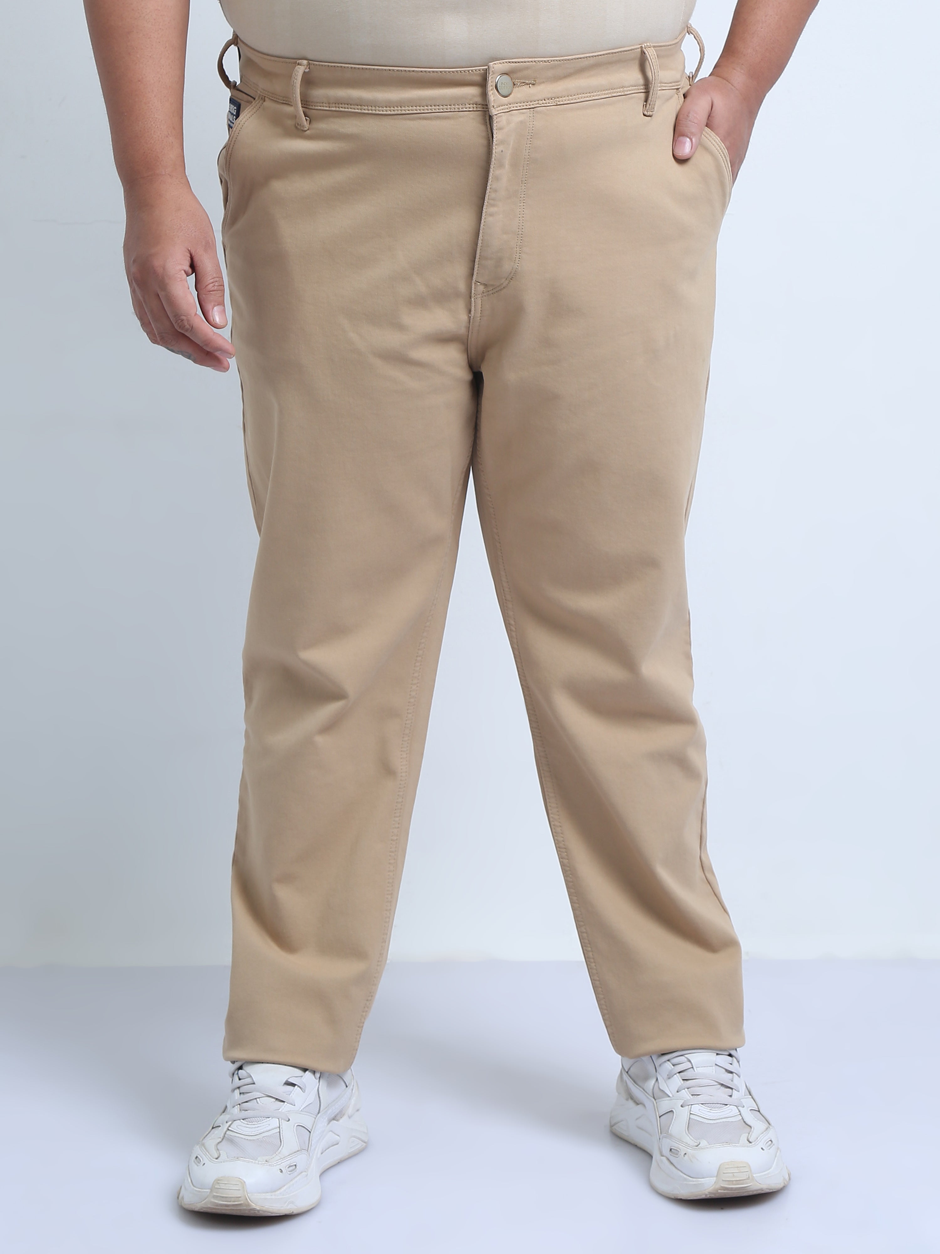 Men's Plus Size Over-Dyed-Denim Pants