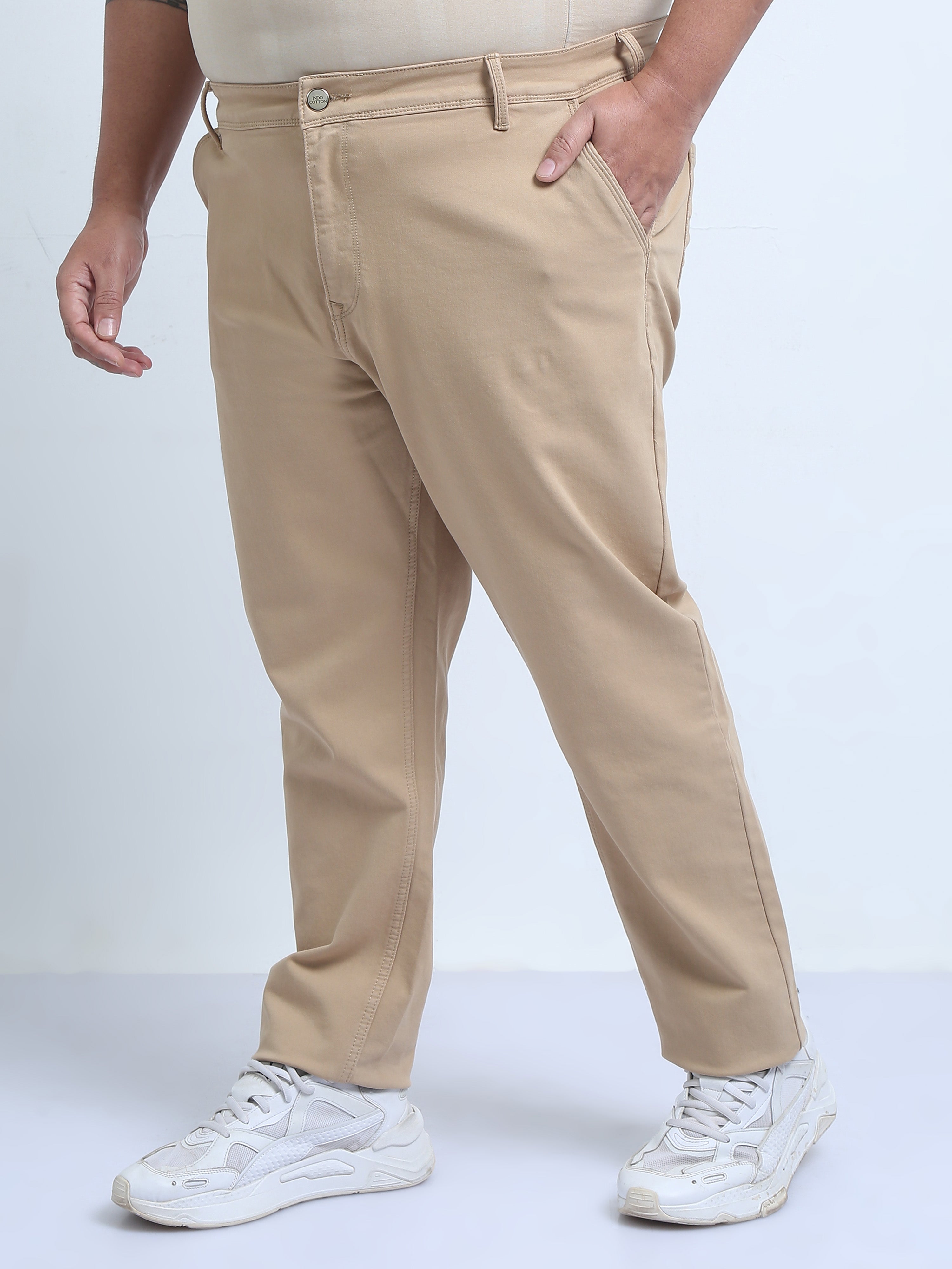 Men's Plus Size Over-Dyed-Denim Pants