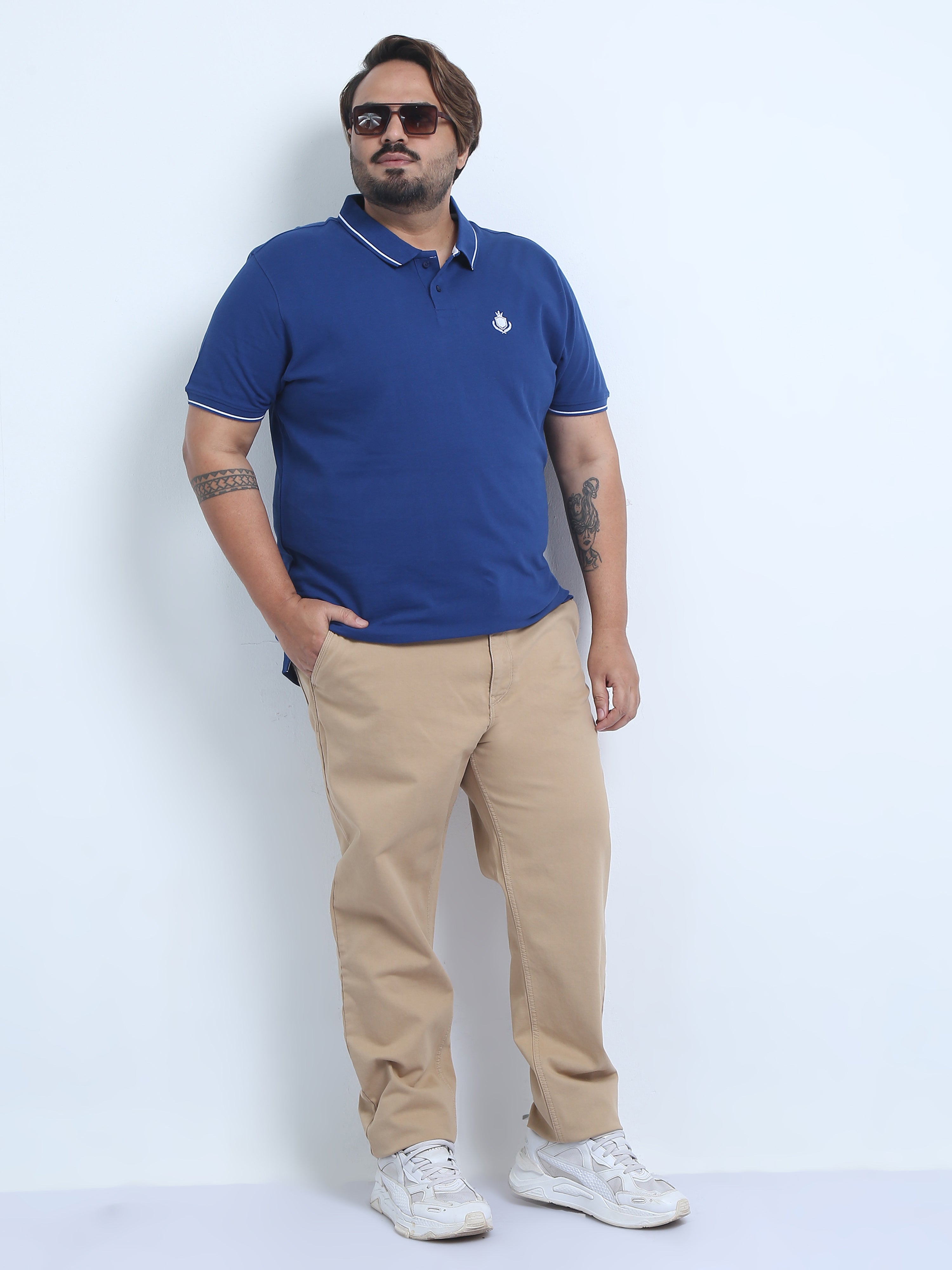 Men's Plus Size Over-Dyed-Denim Pants