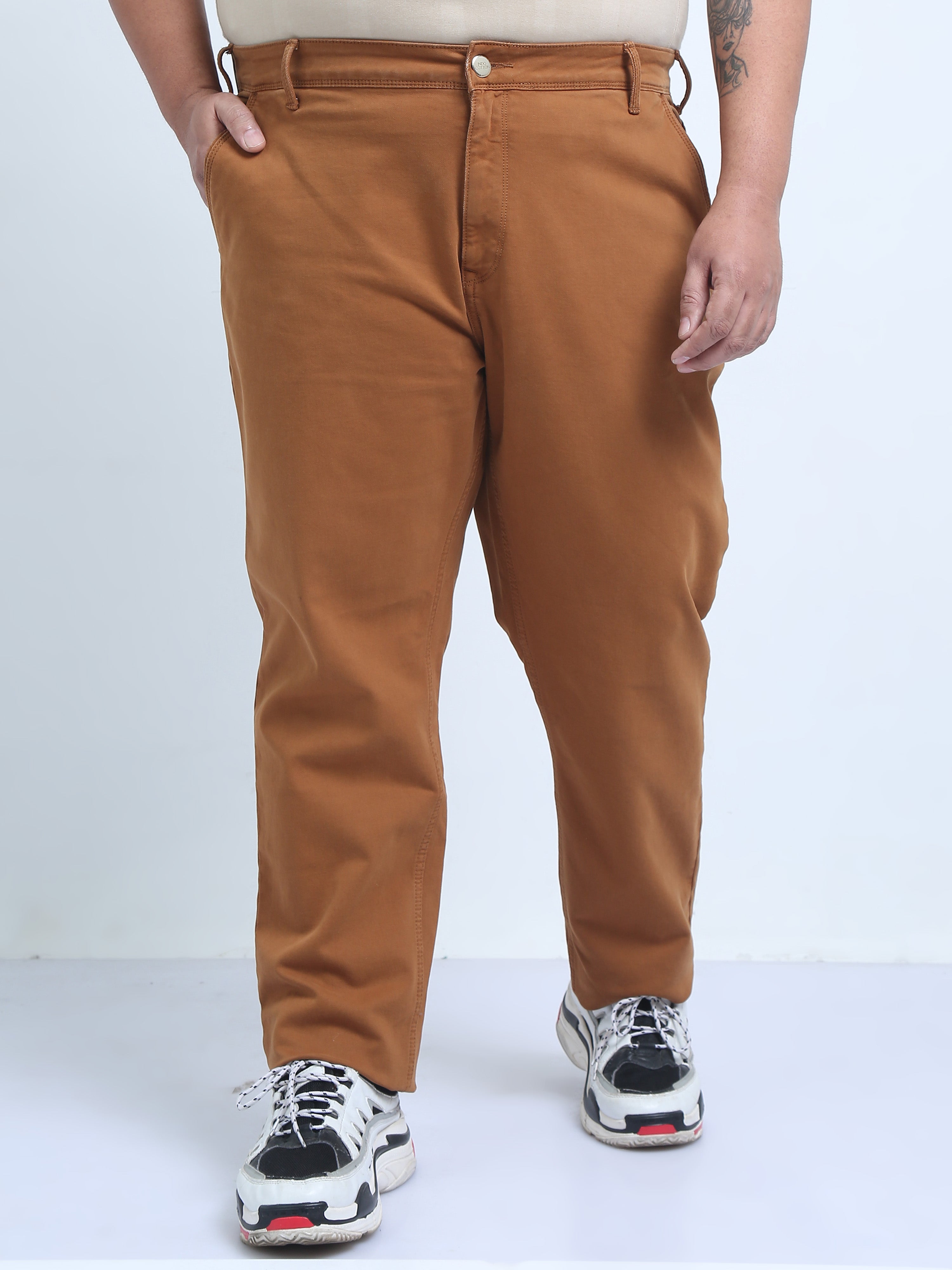 Men's Plus Size Over-Dyed-Denim Pants