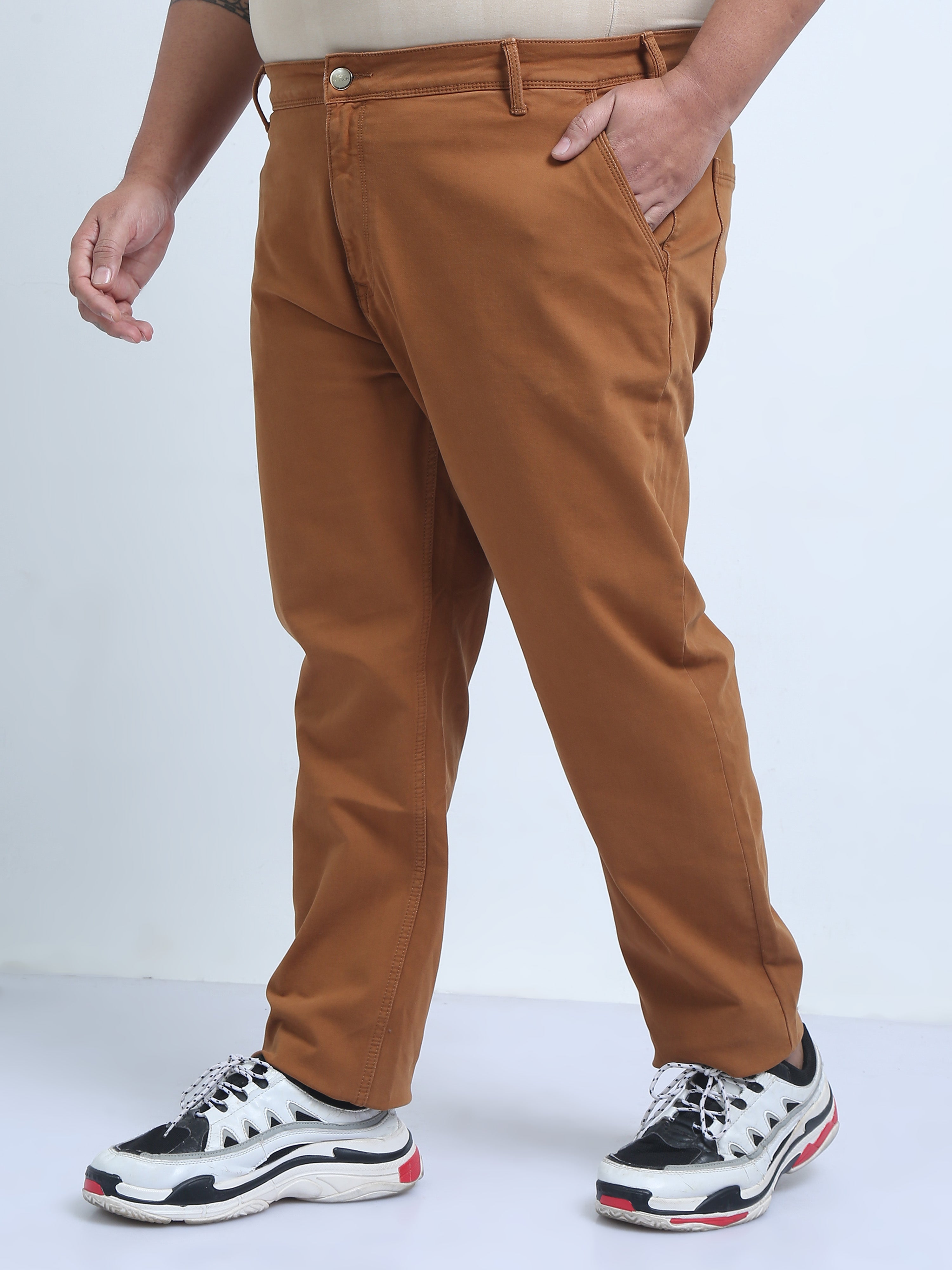 Men's Plus Size Over-Dyed-Denim Pants