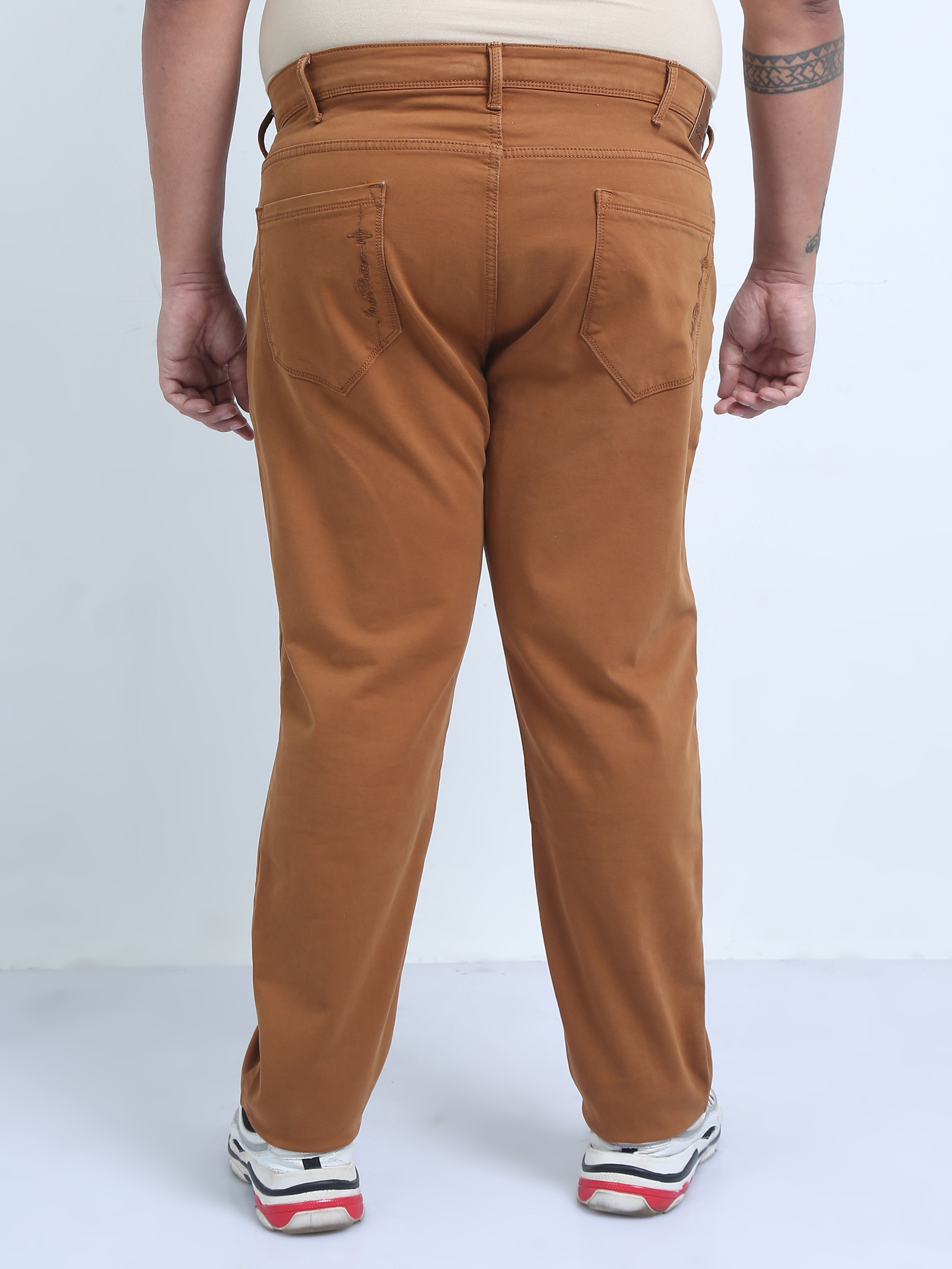 Men's Plus Size Over-Dyed-Denim Pants