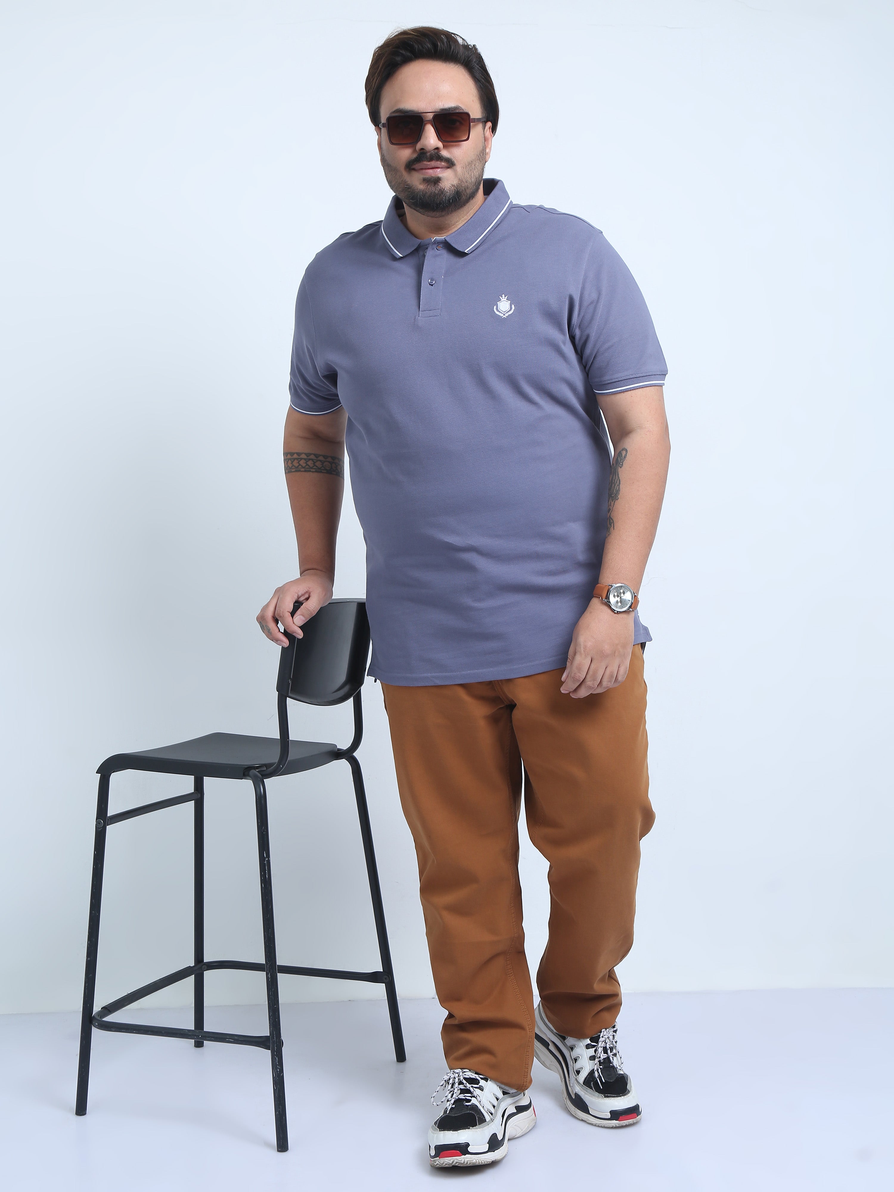 Men's Plus Size Over-Dyed-Denim Pants