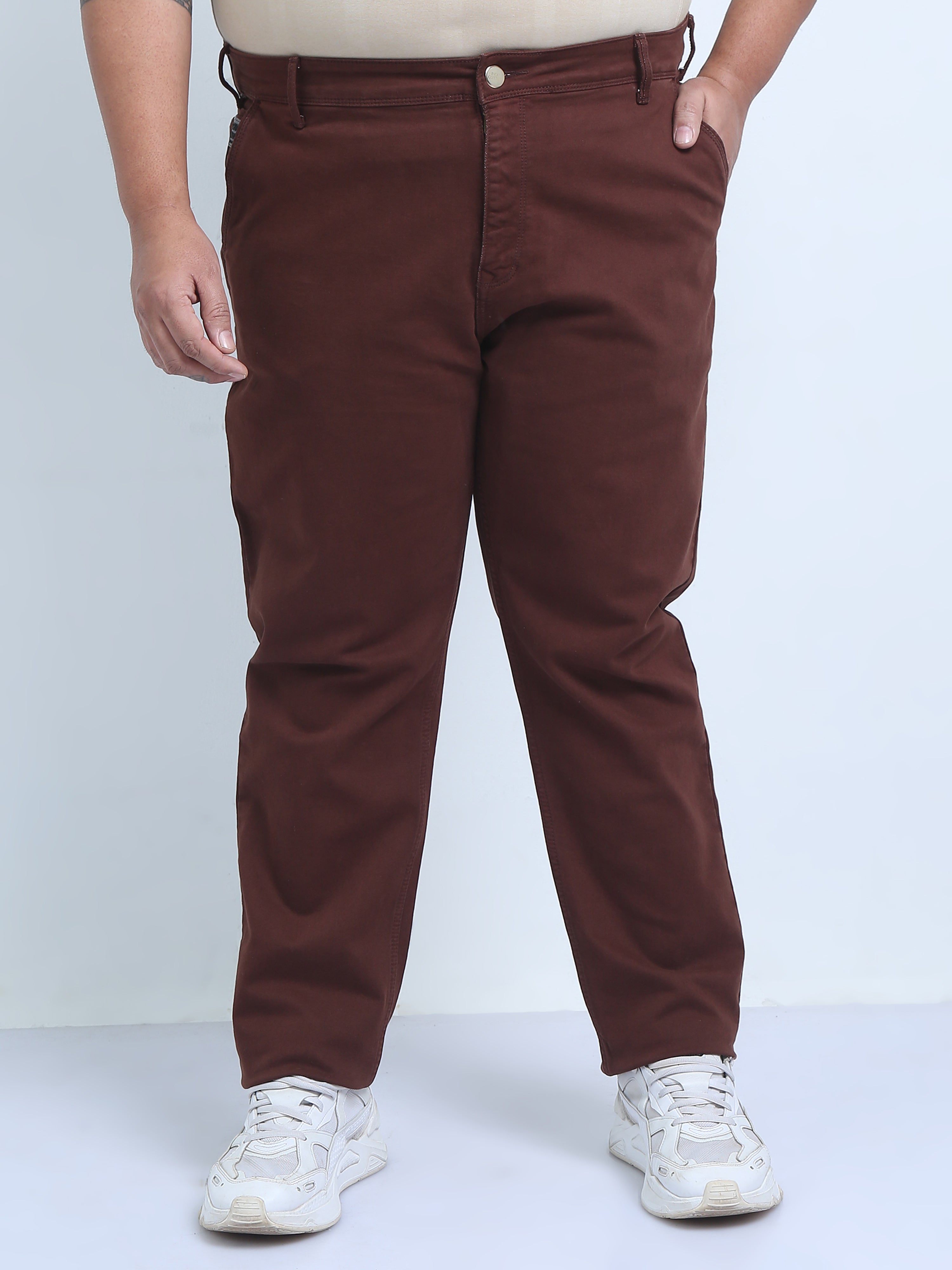 RFD Denim Brown Midrise Slim Fit Jeans