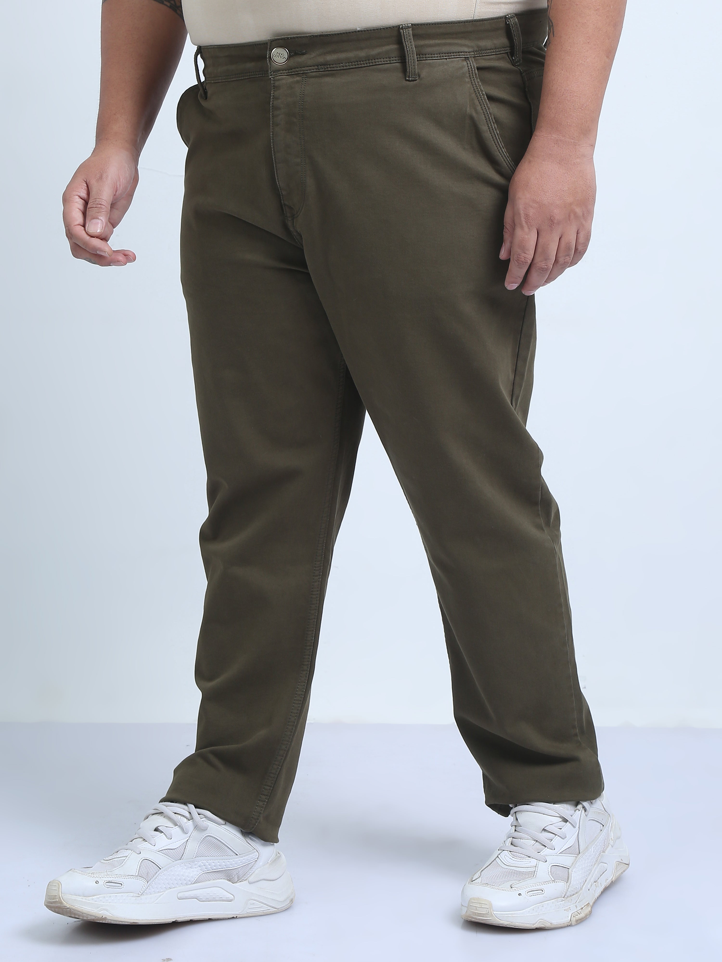 Men's Plus Size Over-Dyed-Denim Pants