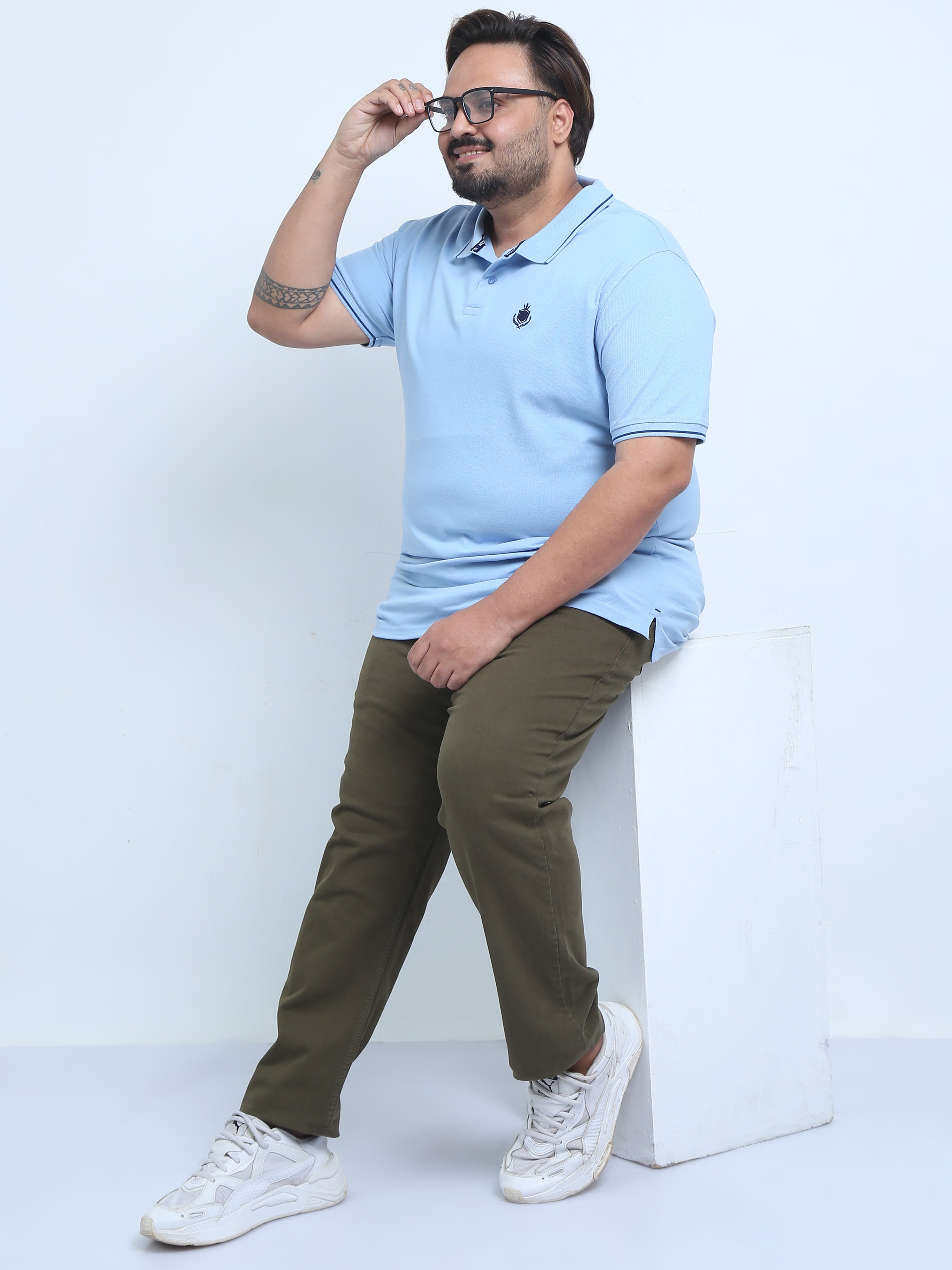 Men's Plus Size Over-Dyed-Denim Pants