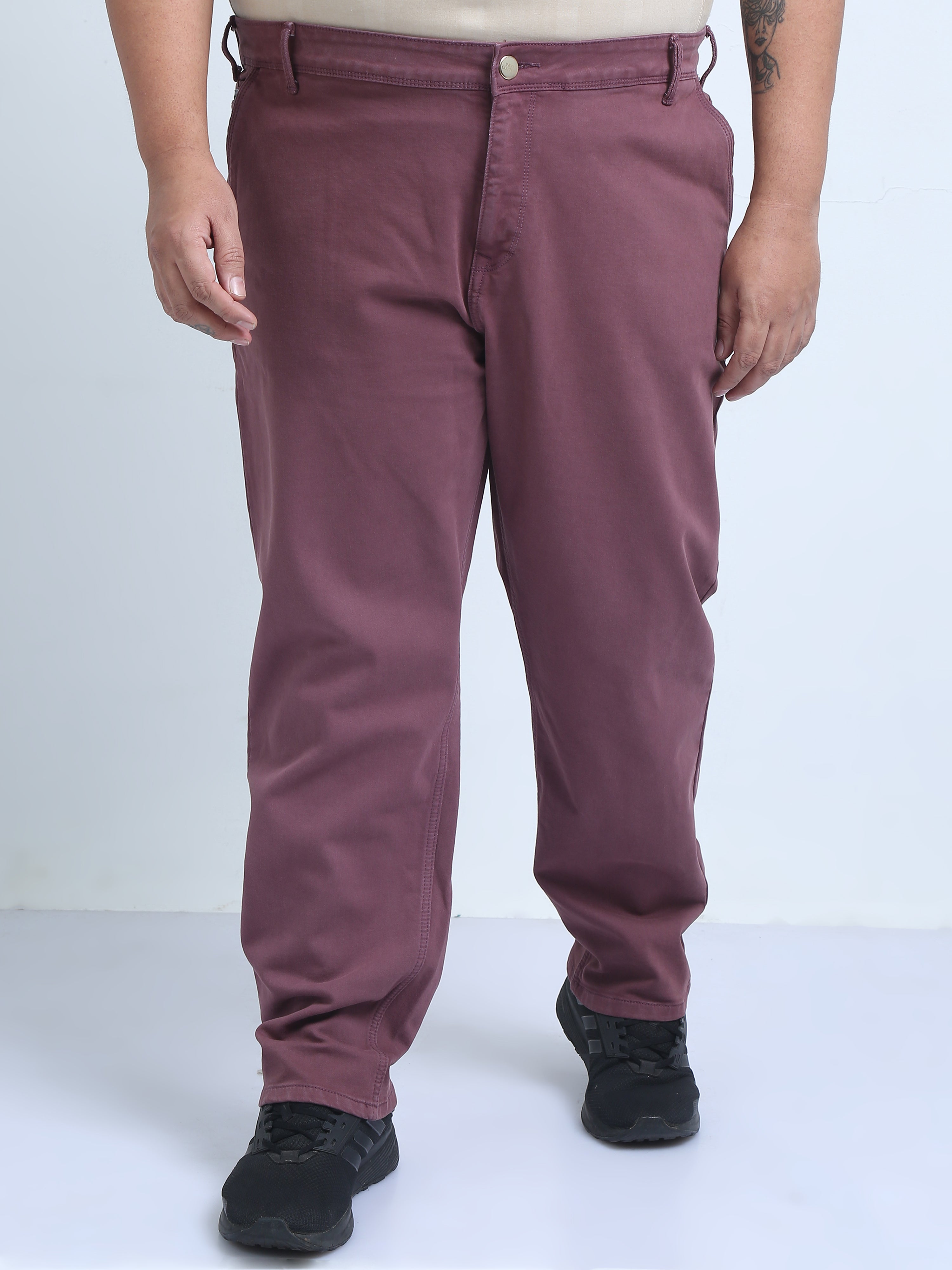 Men's Plus Size Over-Dyed-Denim Pants