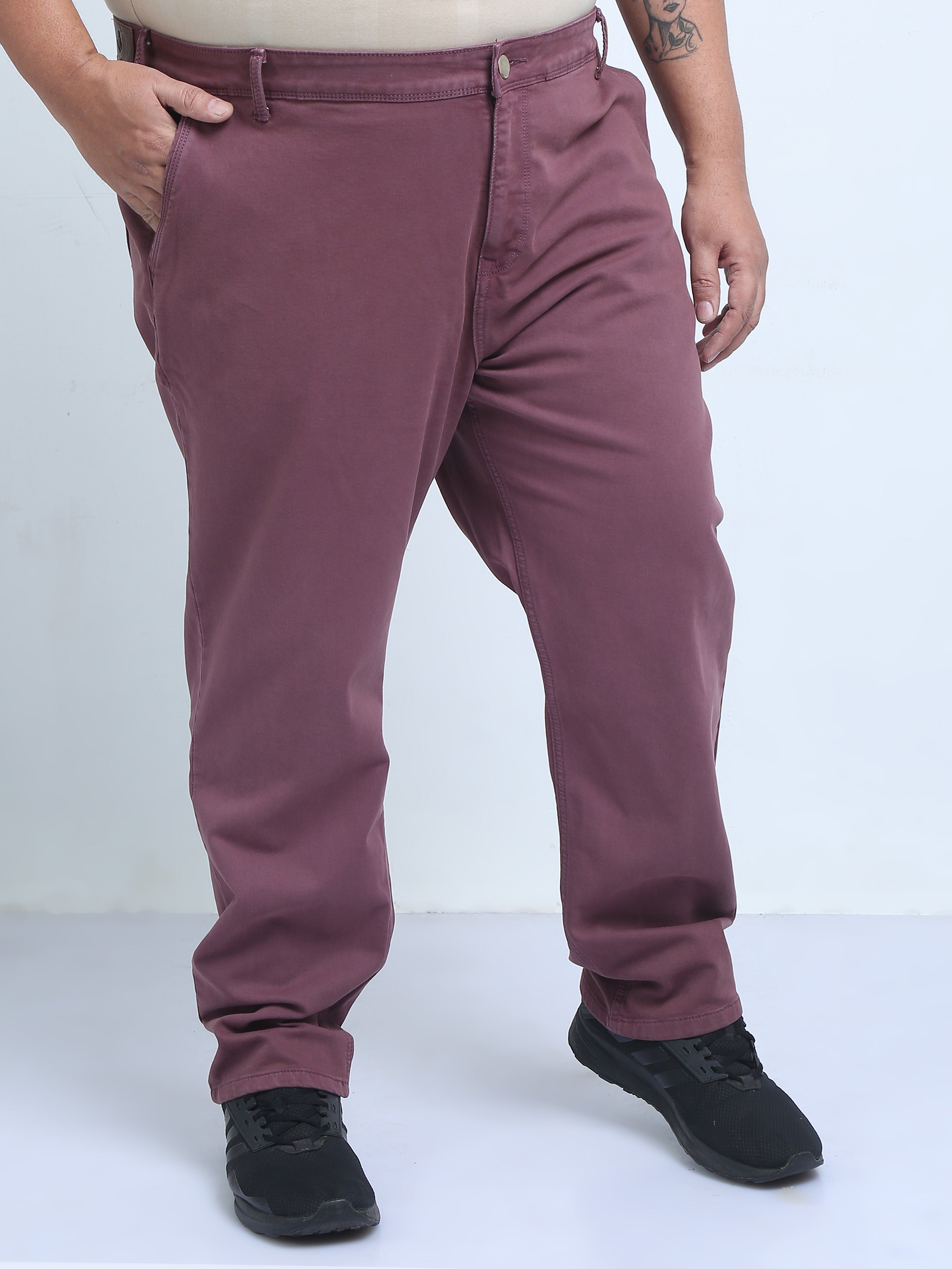 Men's Plus Size Over-Dyed-Denim Pants