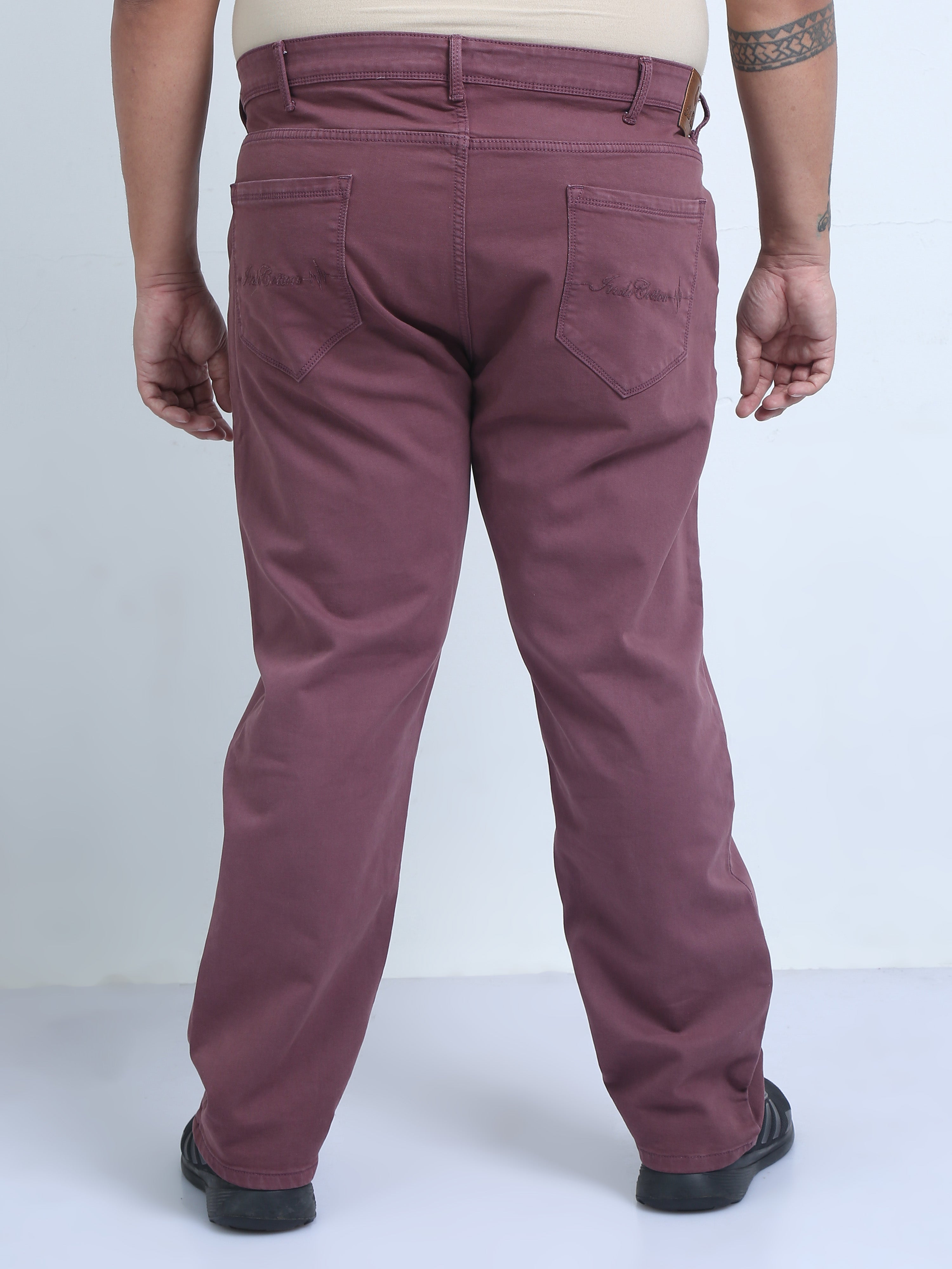 Men's Plus Size Over-Dyed-Denim Pants