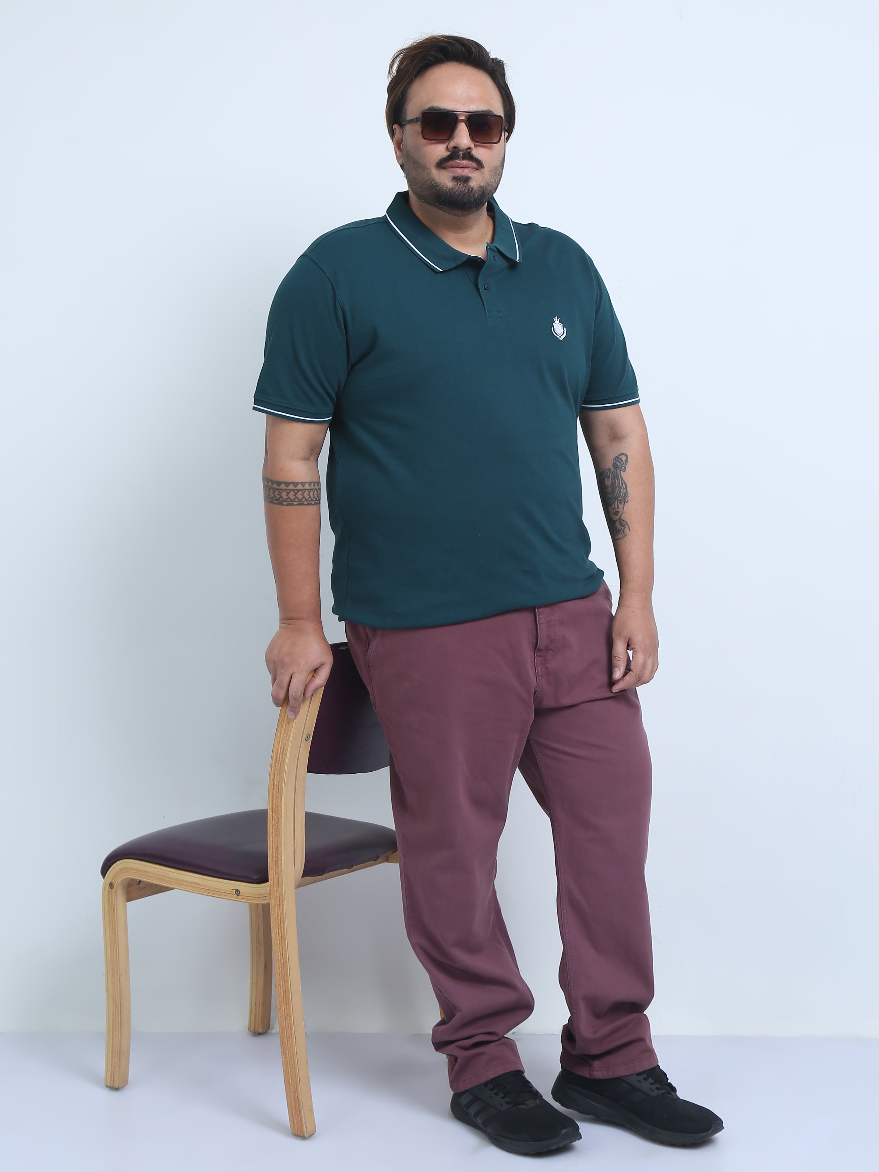 Men's Plus Size Over-Dyed-Denim Pants