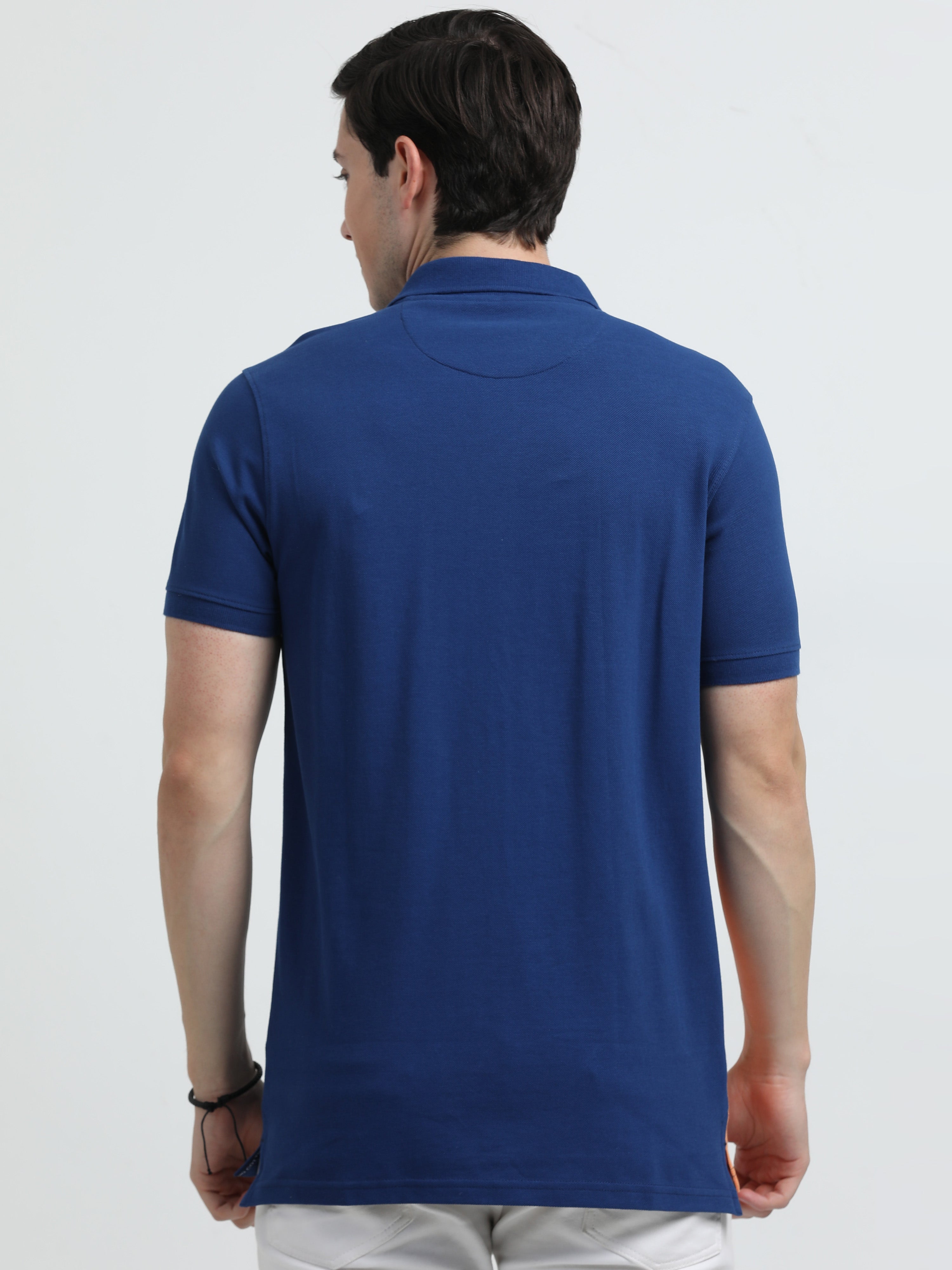 Indo Cotton Men's Cut & Sew Polo T-Shirt