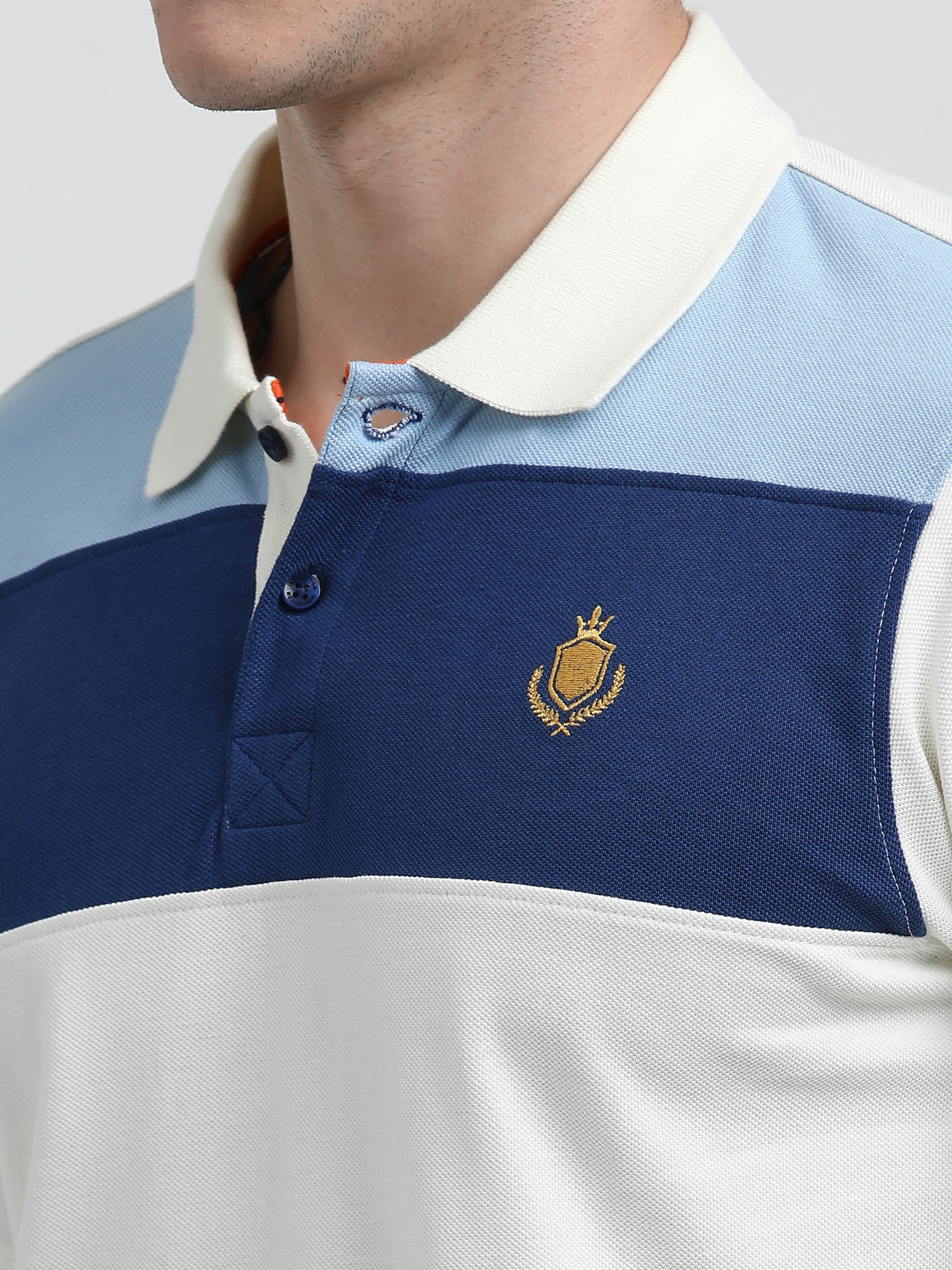 Indo Cotton Men's Cut & Sew Polo T-Shirt