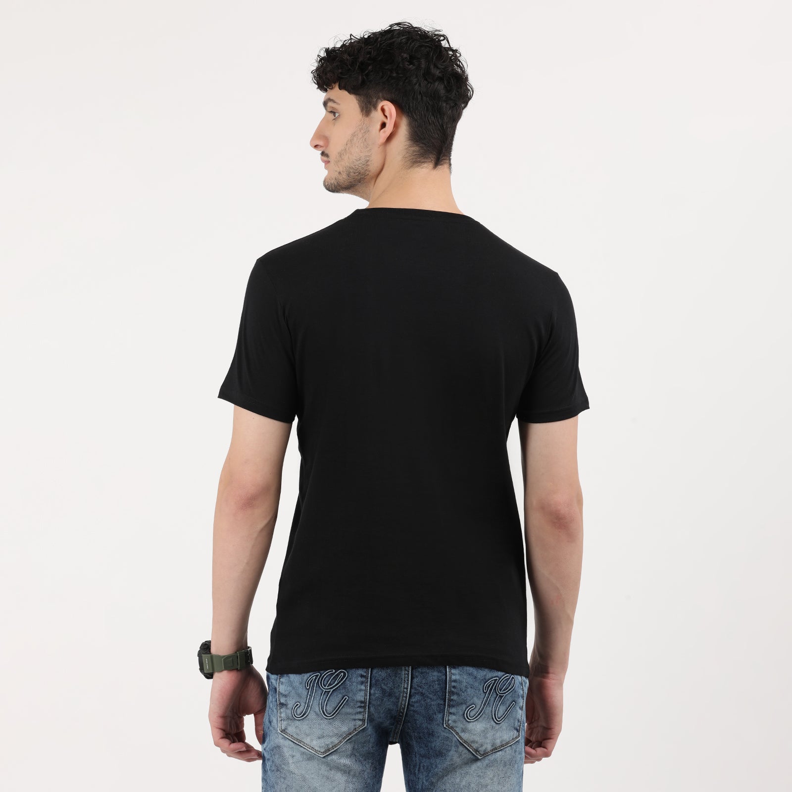 Jet Black Men's Retro Cassette Tape Graphic Tee