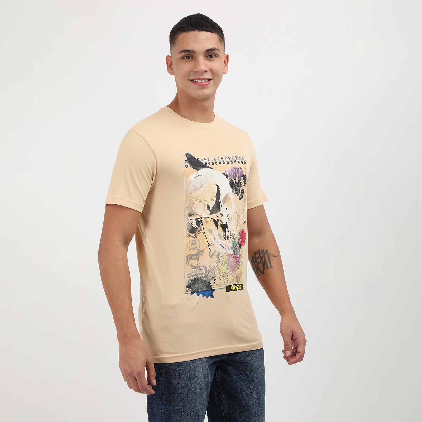 Indo Cotton Men's Crew Neck T-Shirt