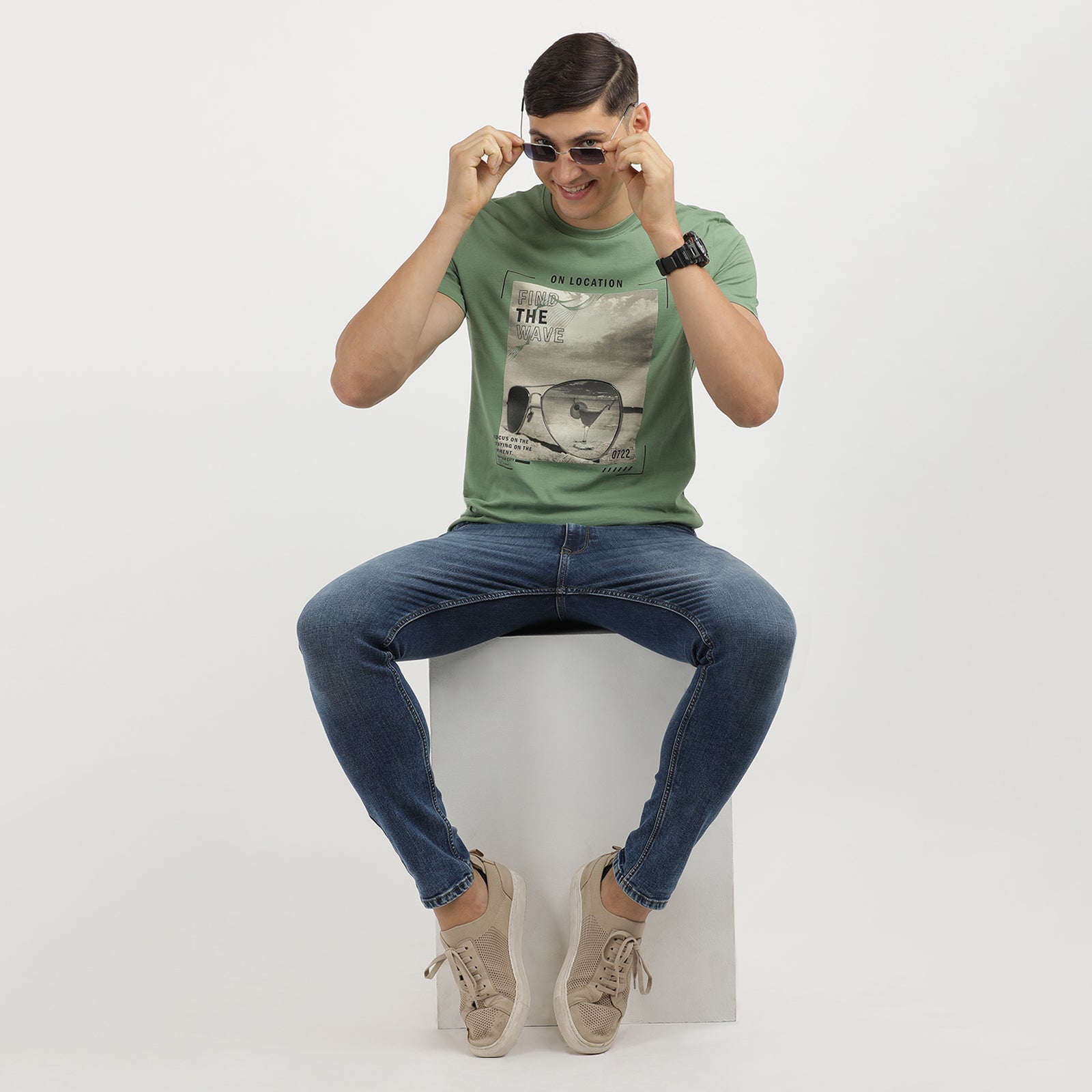 Indo Cotton Men's Crew Neck T-Shirt