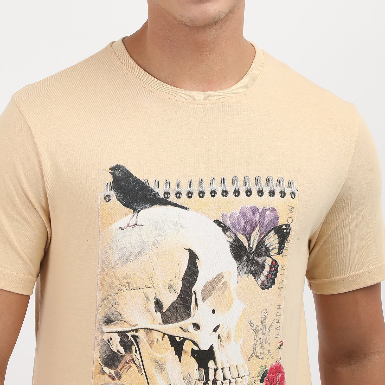 Indo Cotton Men's Crew Neck T-Shirt