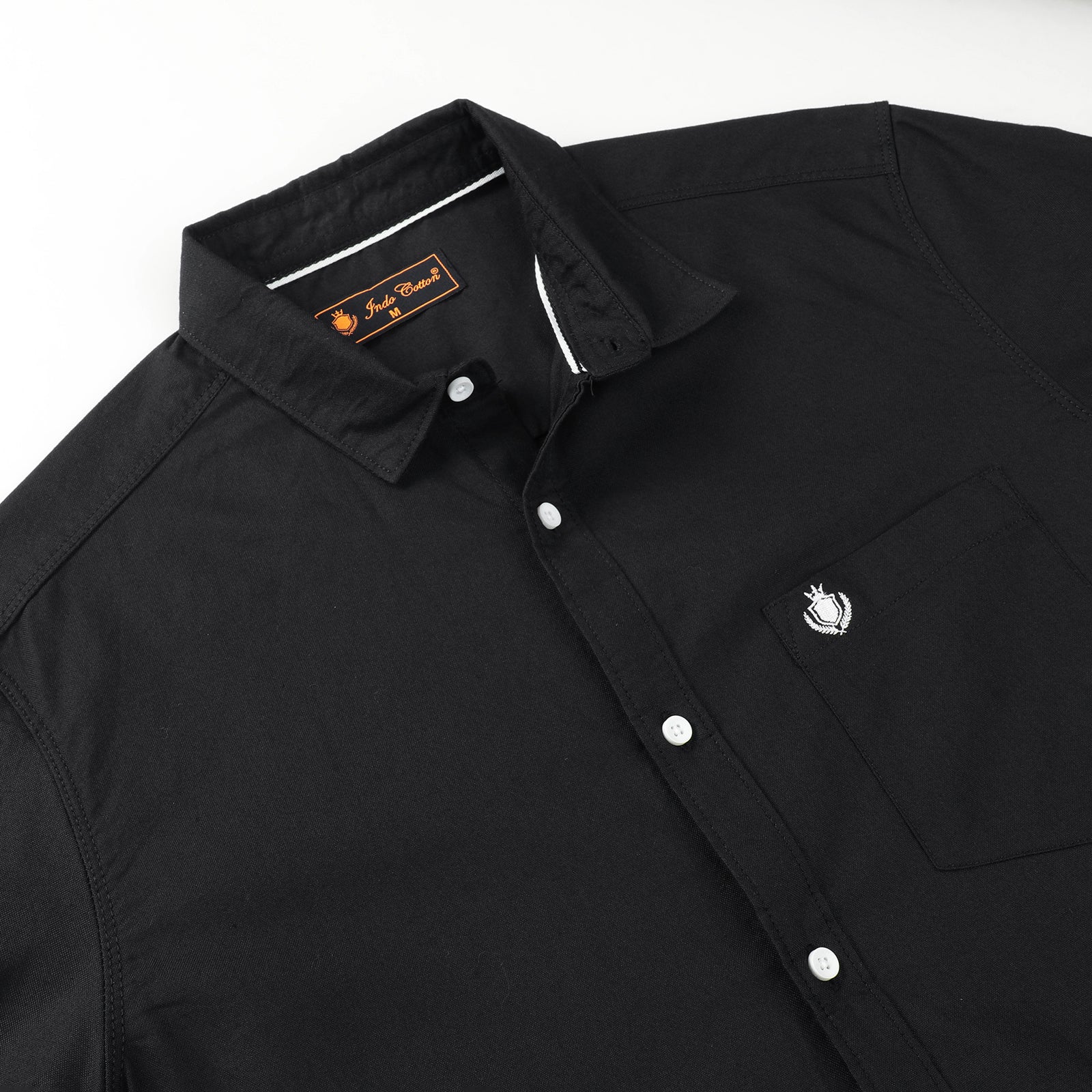Indo Cotton Men's Solid Shirt