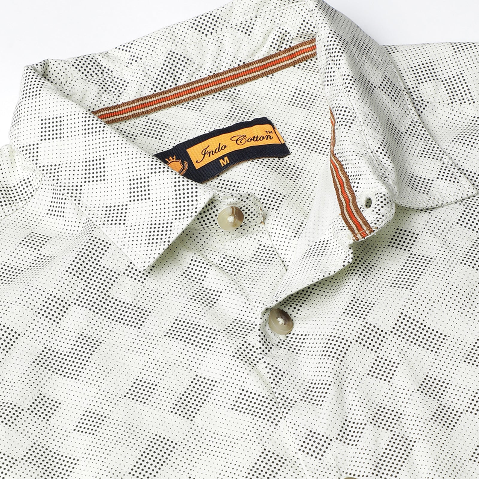 Glass Green Half Sleeve Printed Shirt