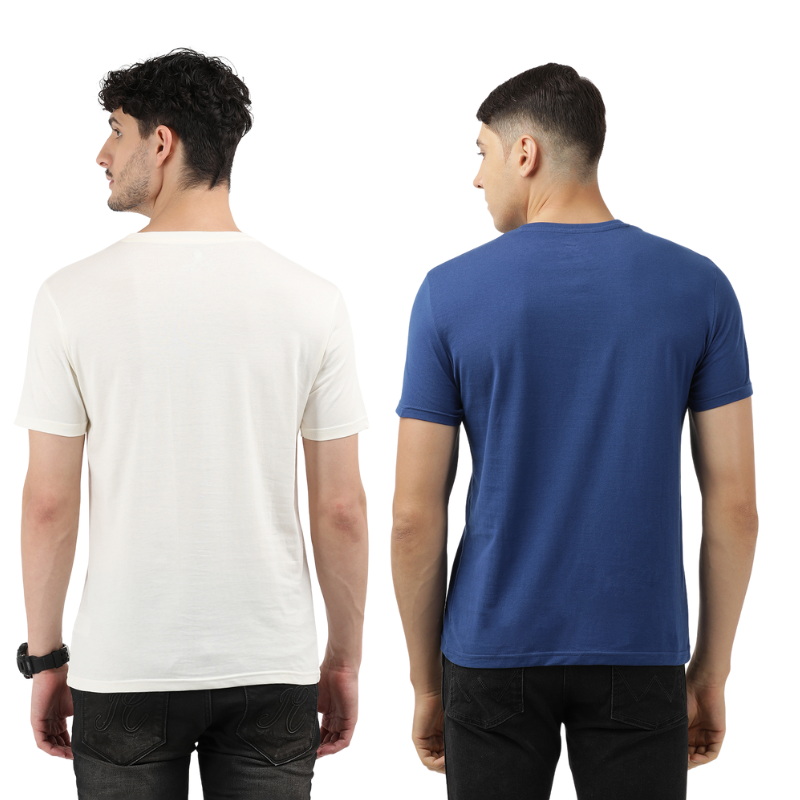 Men's Keep Your Essence & New York Urban City Round Neck Graphic Printed T-Shirt Pack of 2