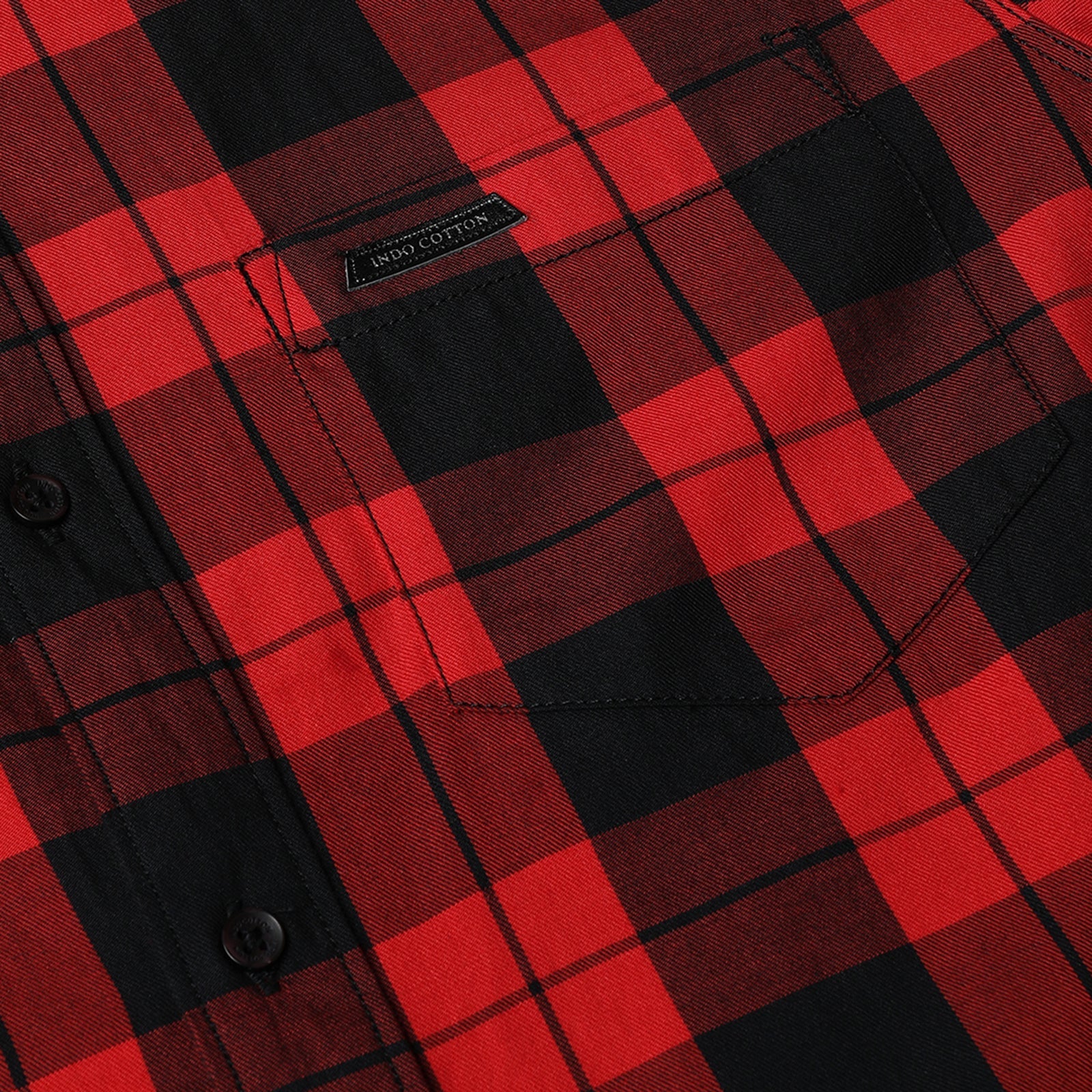 Black & Red Full Sleeve Checks Shirt