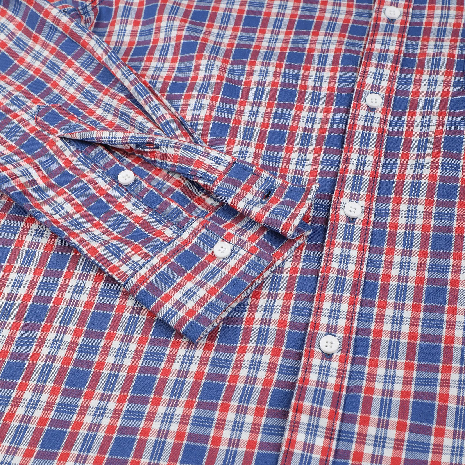 Men's Checkered Slim Fit Shirt With patch Pocket