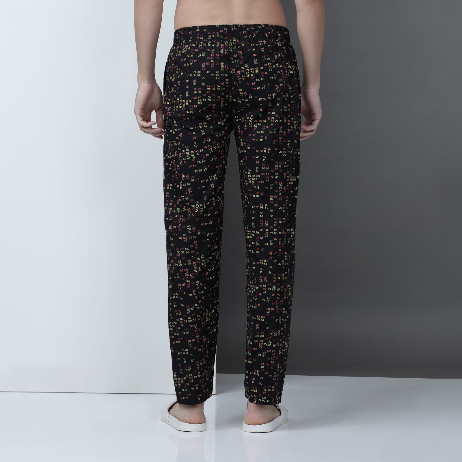 Black Printed Lounge Wear Set