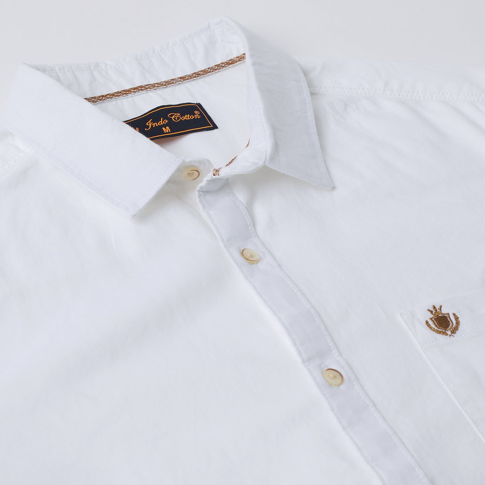 White Solid Full Sleeve Shirt