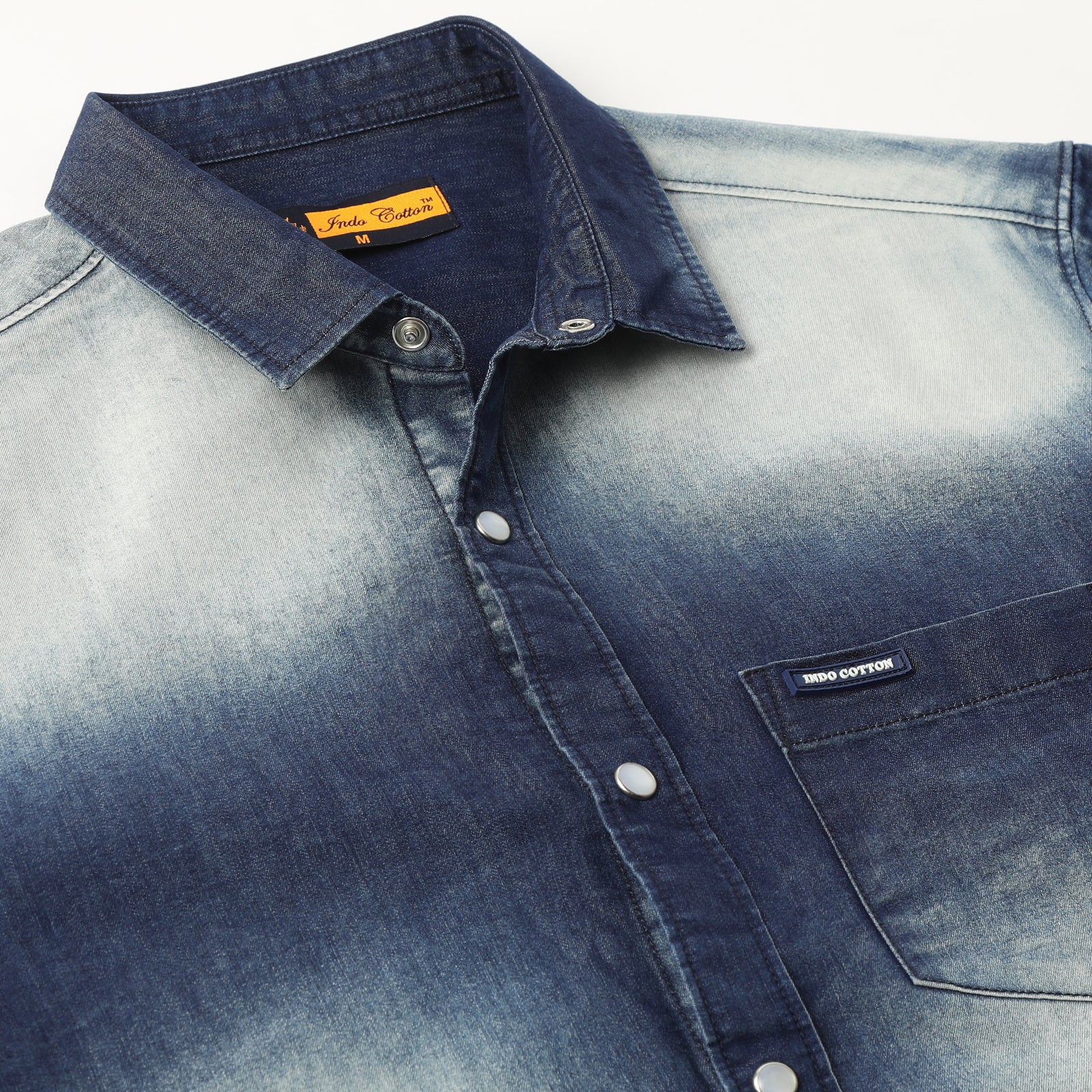 Navy Full Sleeve Denim Shirt