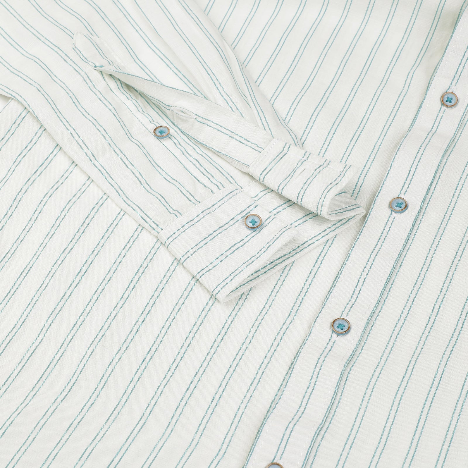 Men's Striped Regular Fit Shirt With Patch Pocket