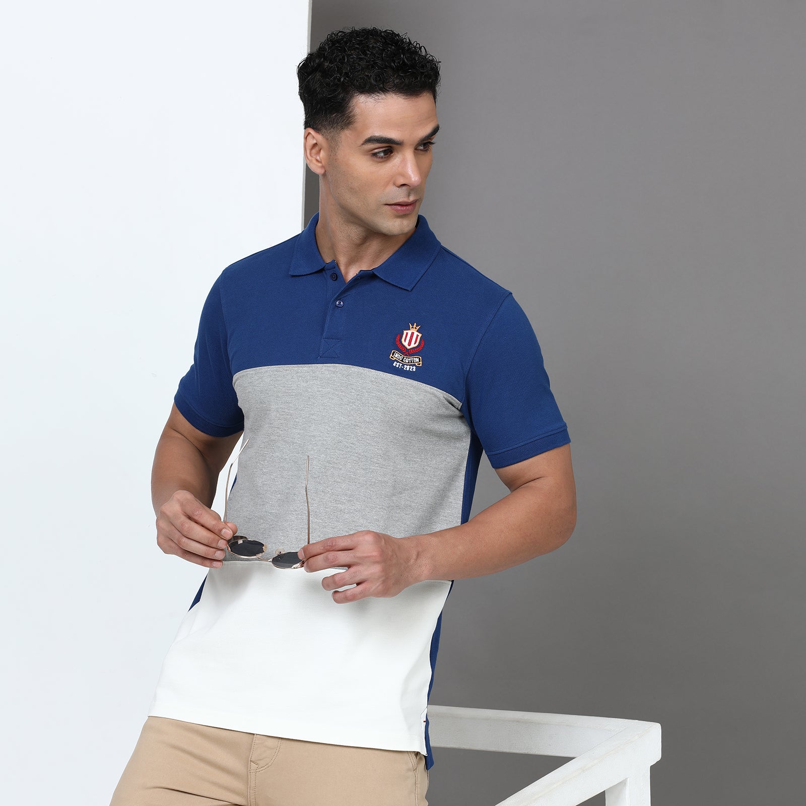 Slim Fit Cut & Sew Polo T-Shirt