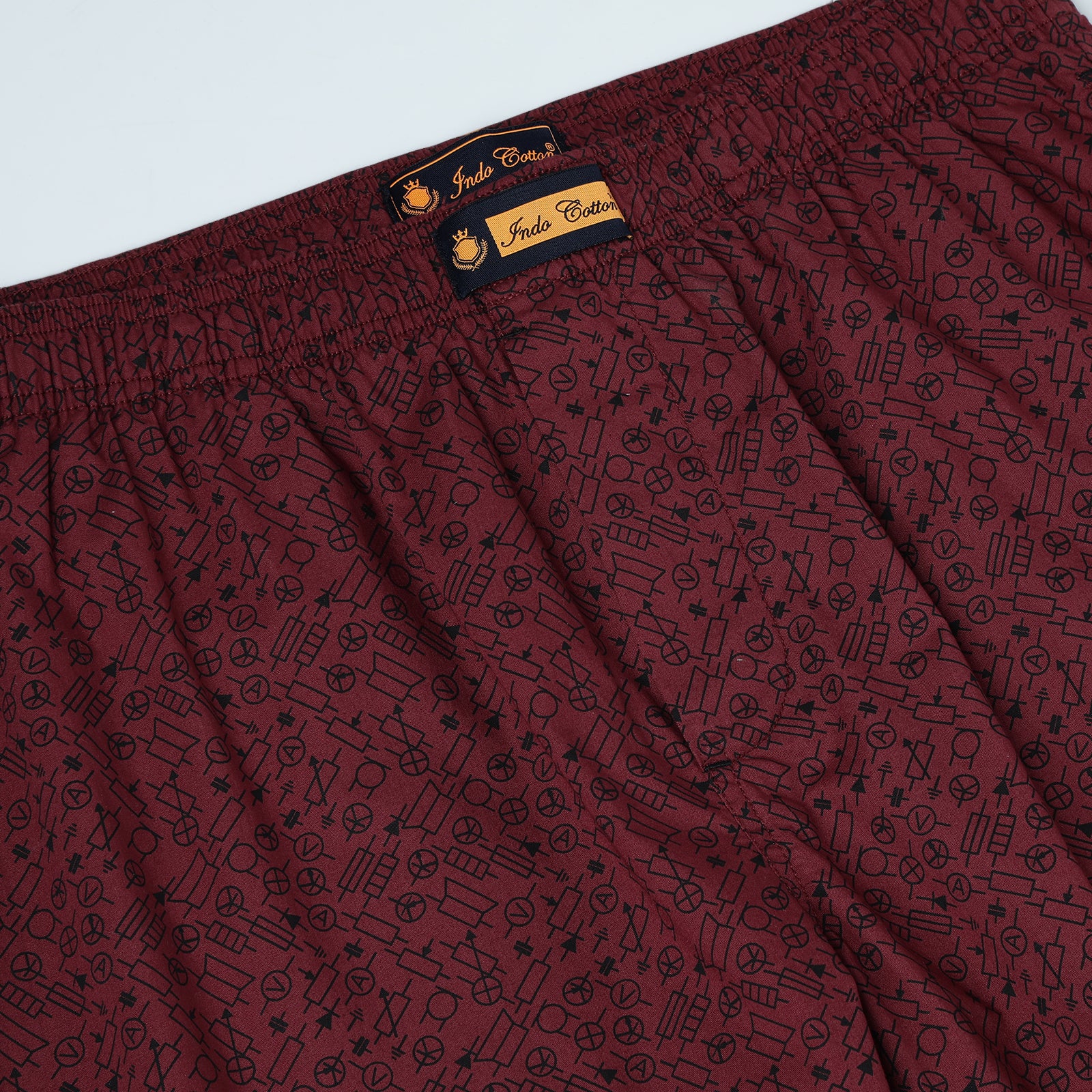 Marron Printed Lounge Pant