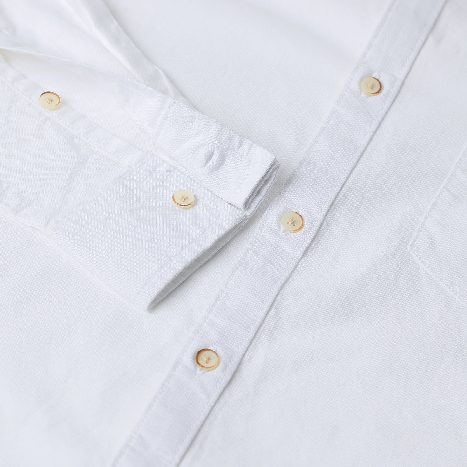 White Solid Full Sleeve Shirt