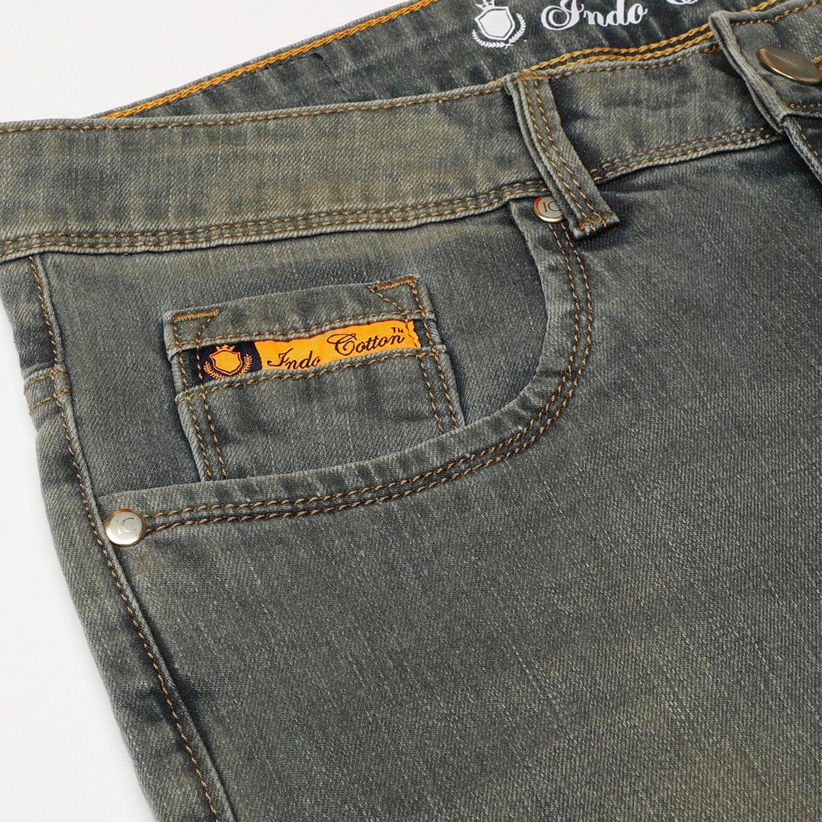 Heavy Dark Wash Navy Midrise Slim Fit Jeans