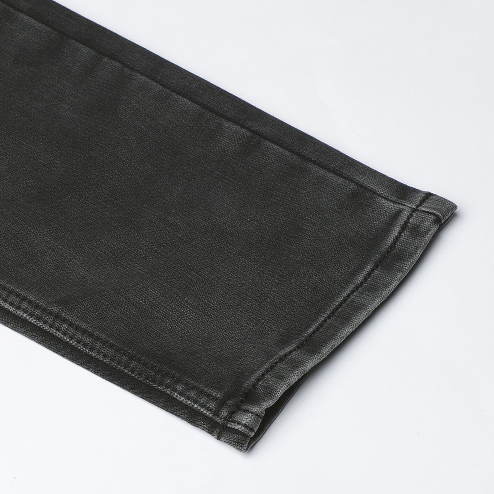 Light Wash Black Midrise Slim Fit Jeans