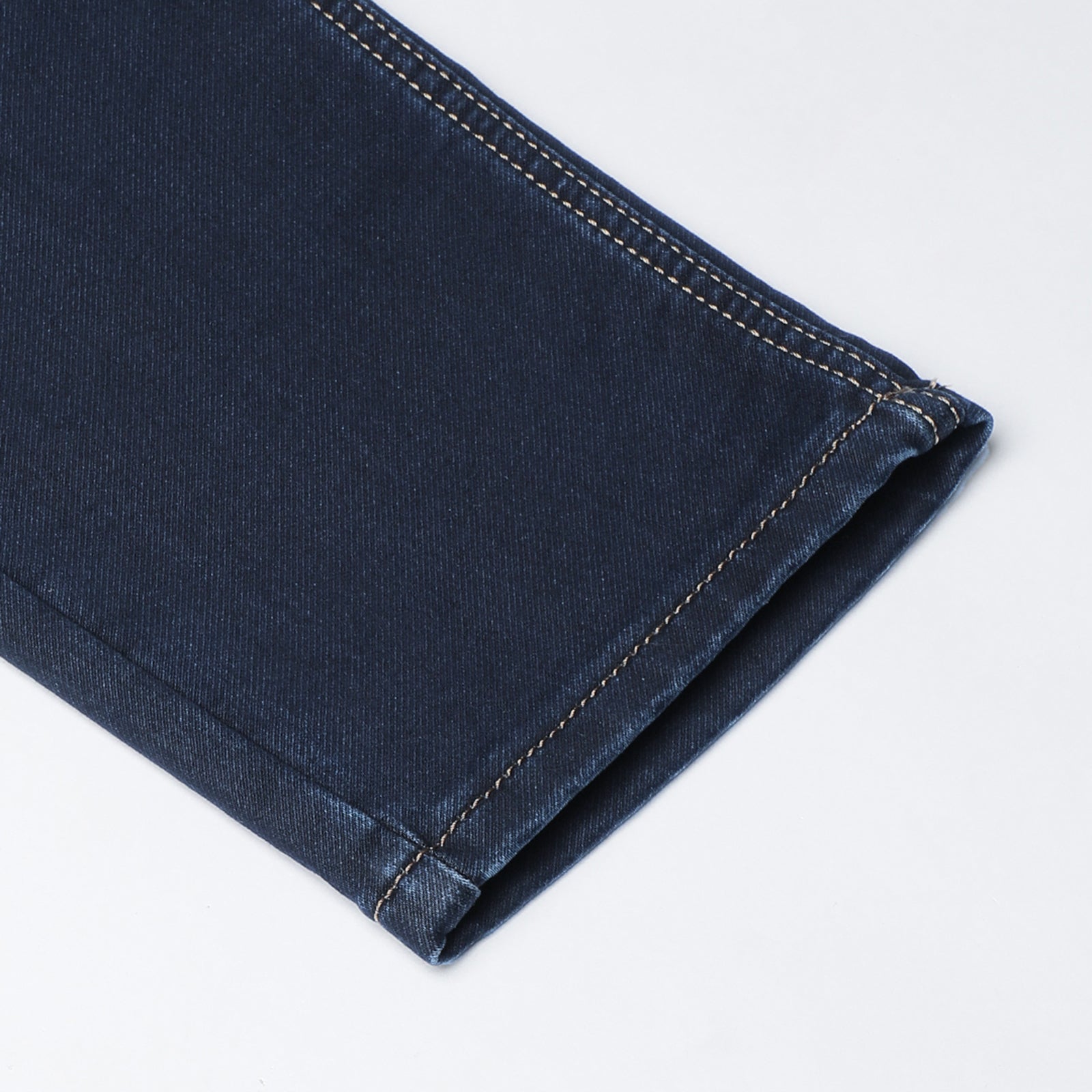 Light Wash Navy Midrise Slim Fit Jeans