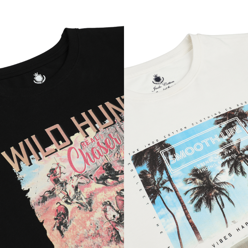 Men's Smooth Life & Wild-Hunt-Chase Graphic-Print T-Shirt Pack of 2