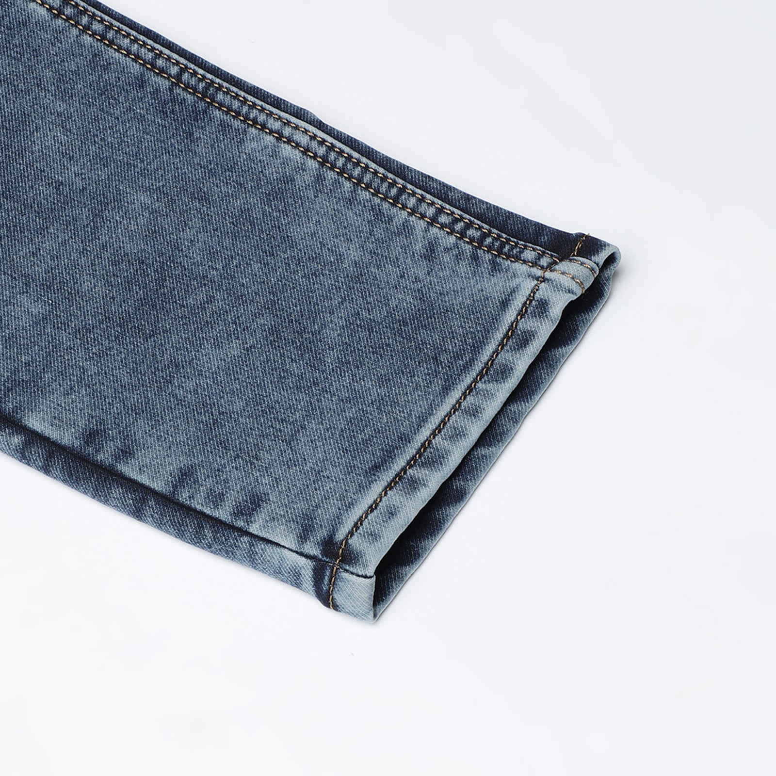 Dark Wash Navy Midrise Slim Fit Jeans