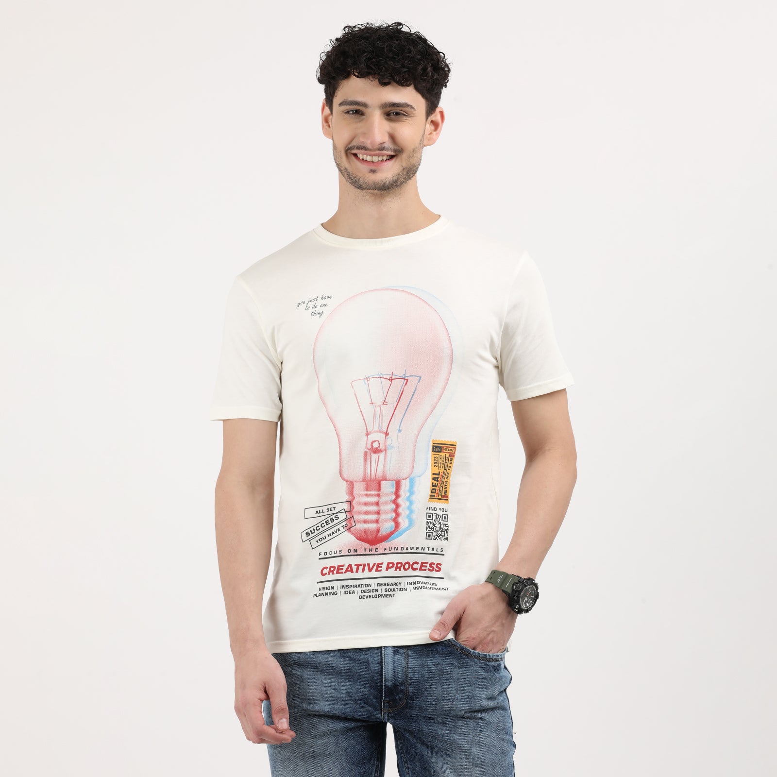 Vanilla Ice Men's Creative Process Bulb Graphic Tee