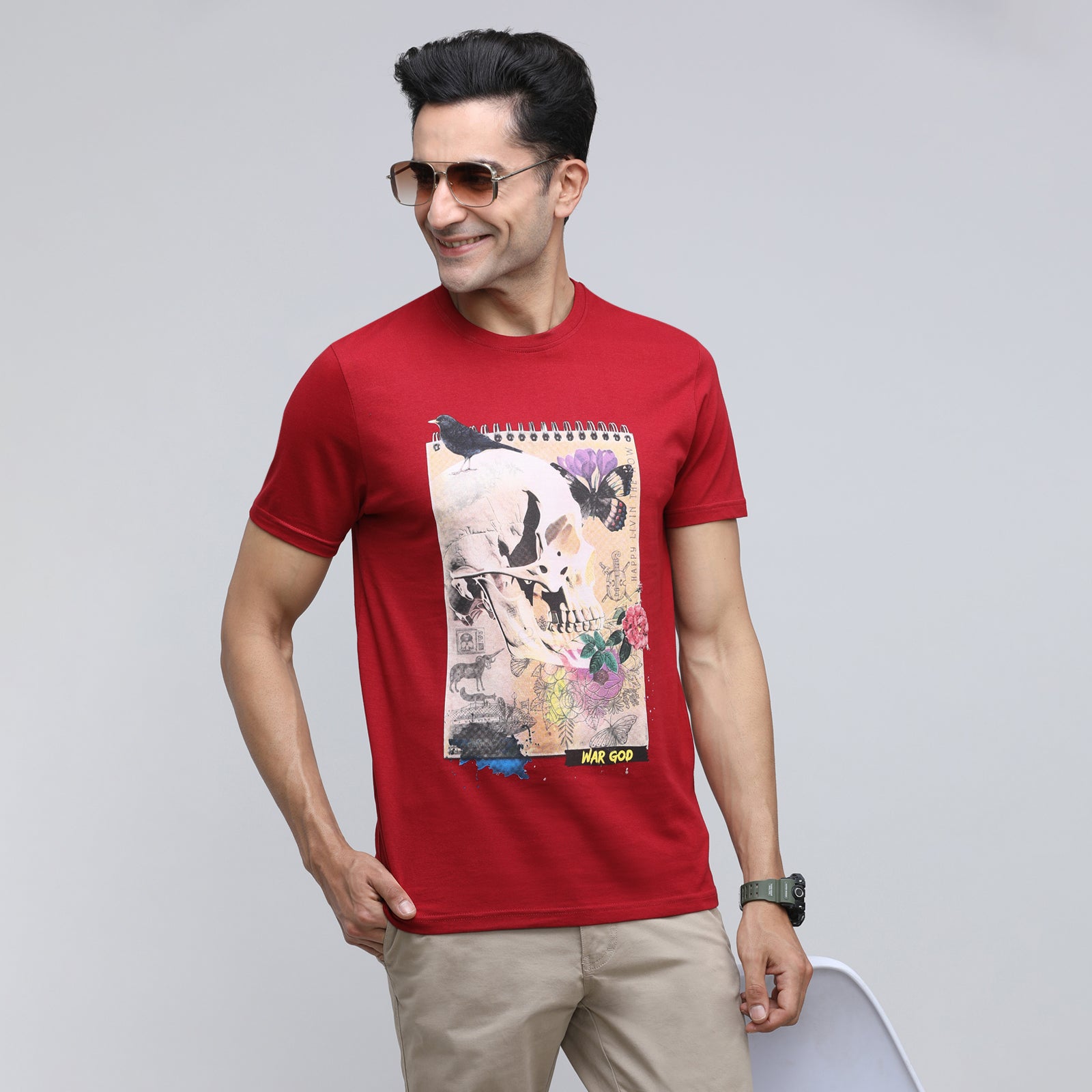 Indo Cotton Men's Crew Neck T-Shirt