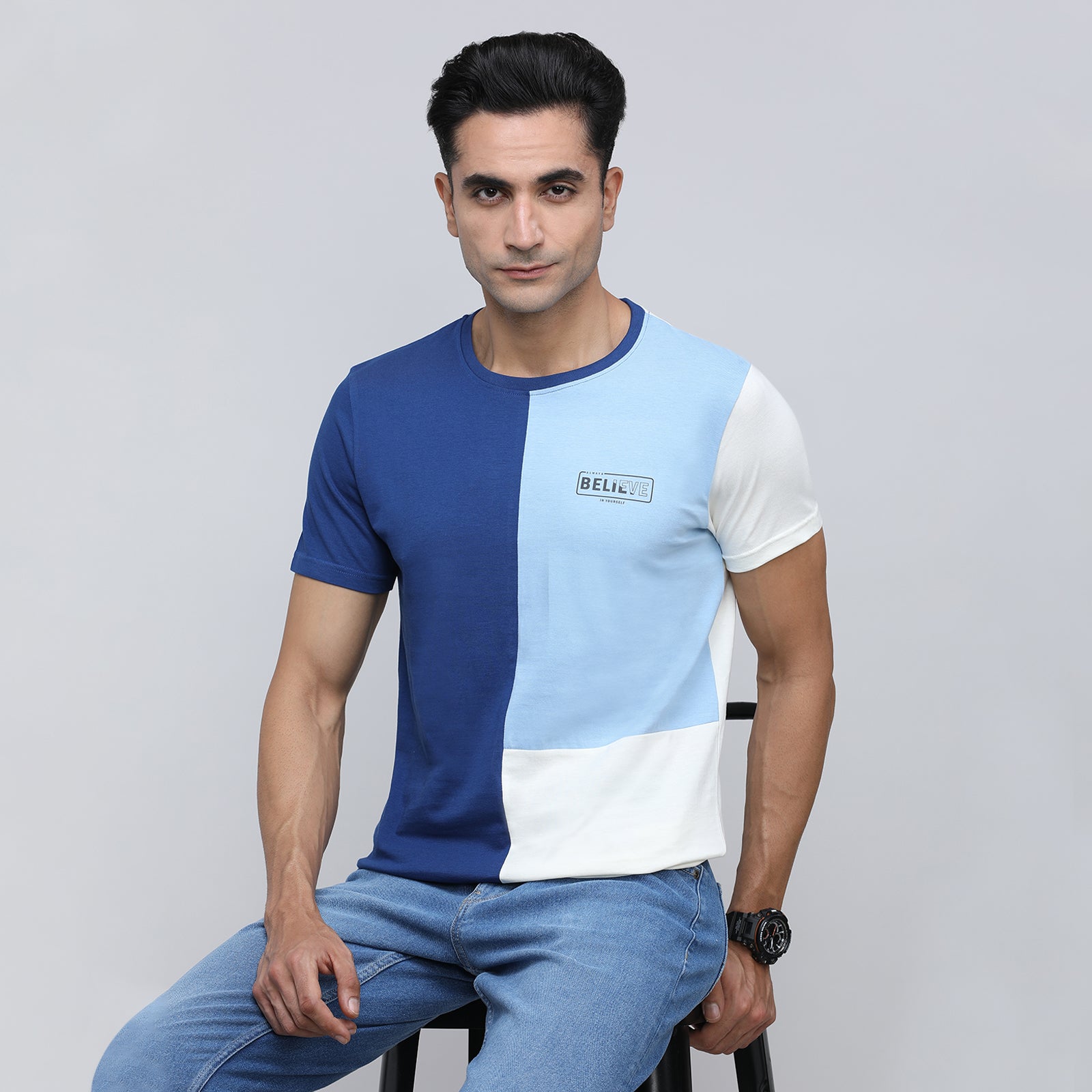 Indo Cotton Men's Crew Neck T-Shirt