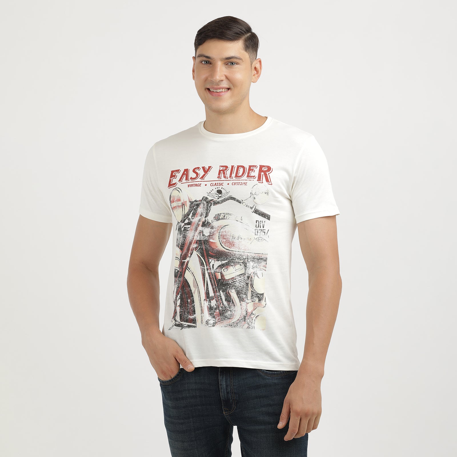 Men's Vanilla Ice Easy Rider Vintage Classic Crew Neck Printed T-Shirt