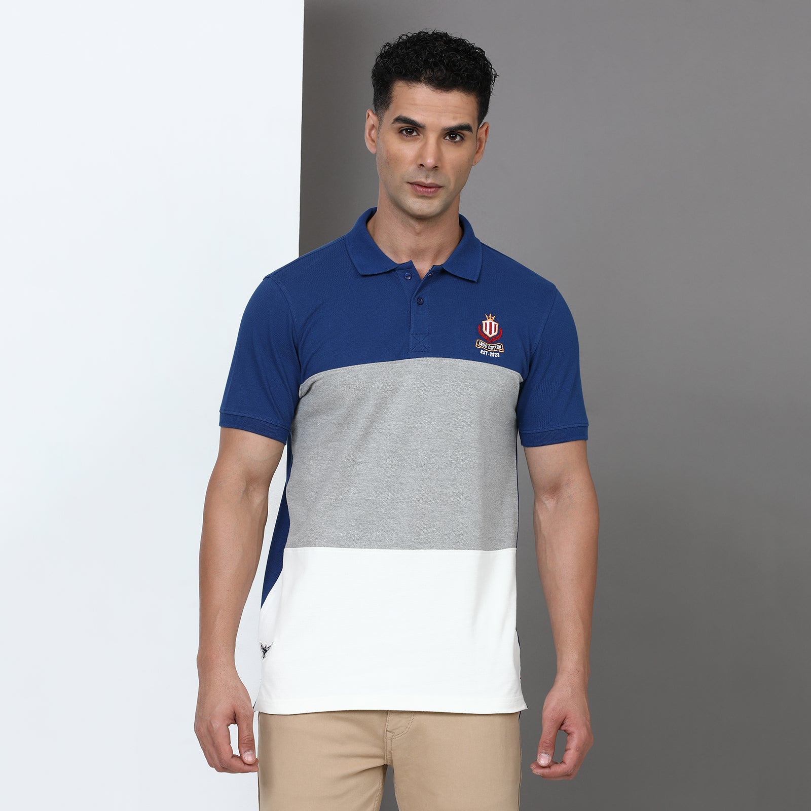 Slim Fit Cut & Sew Polo T-Shirt