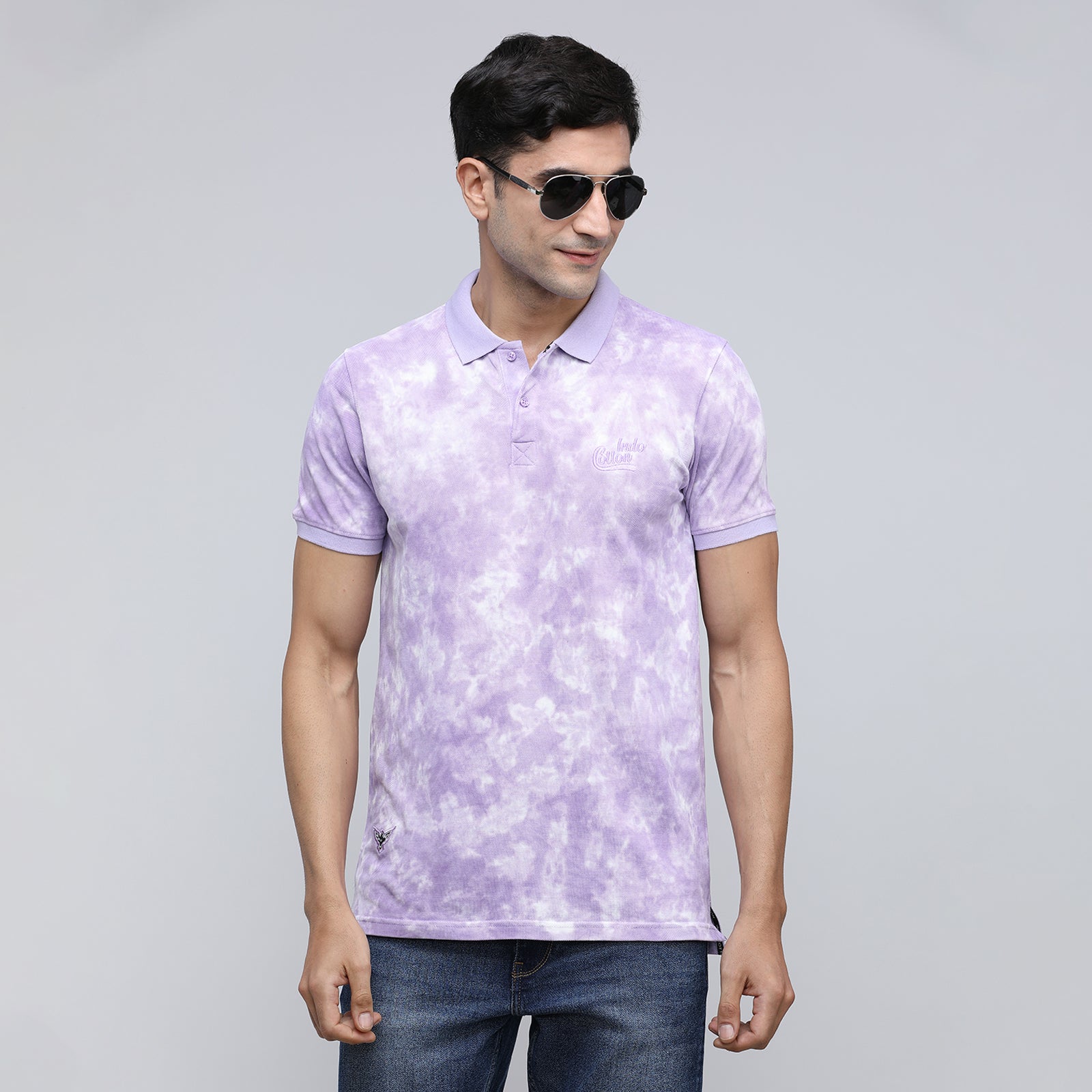 Indo Cotton Men's Polo Neck T-Shirt