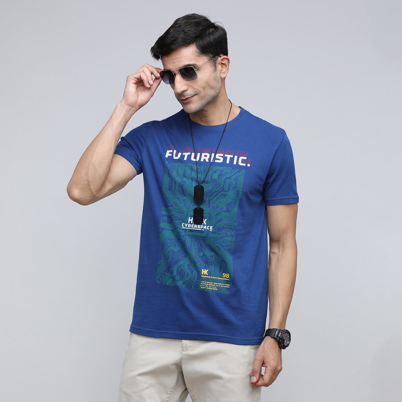 Indo Cotton Men's Crew Neck T-Shirt