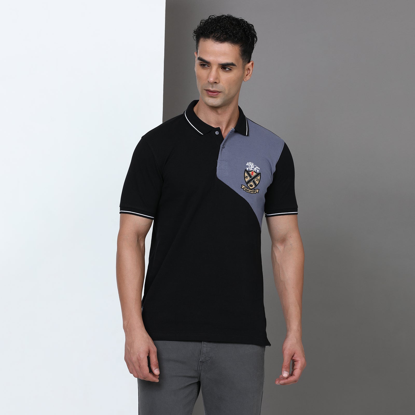 Slim Fit Cut & Sew Polo T-Shirt